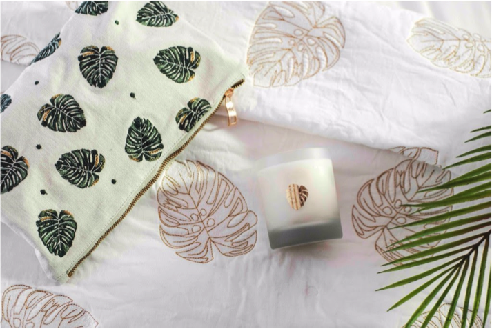 Jungle Leaf Pouch - Elizabeth Scarlett