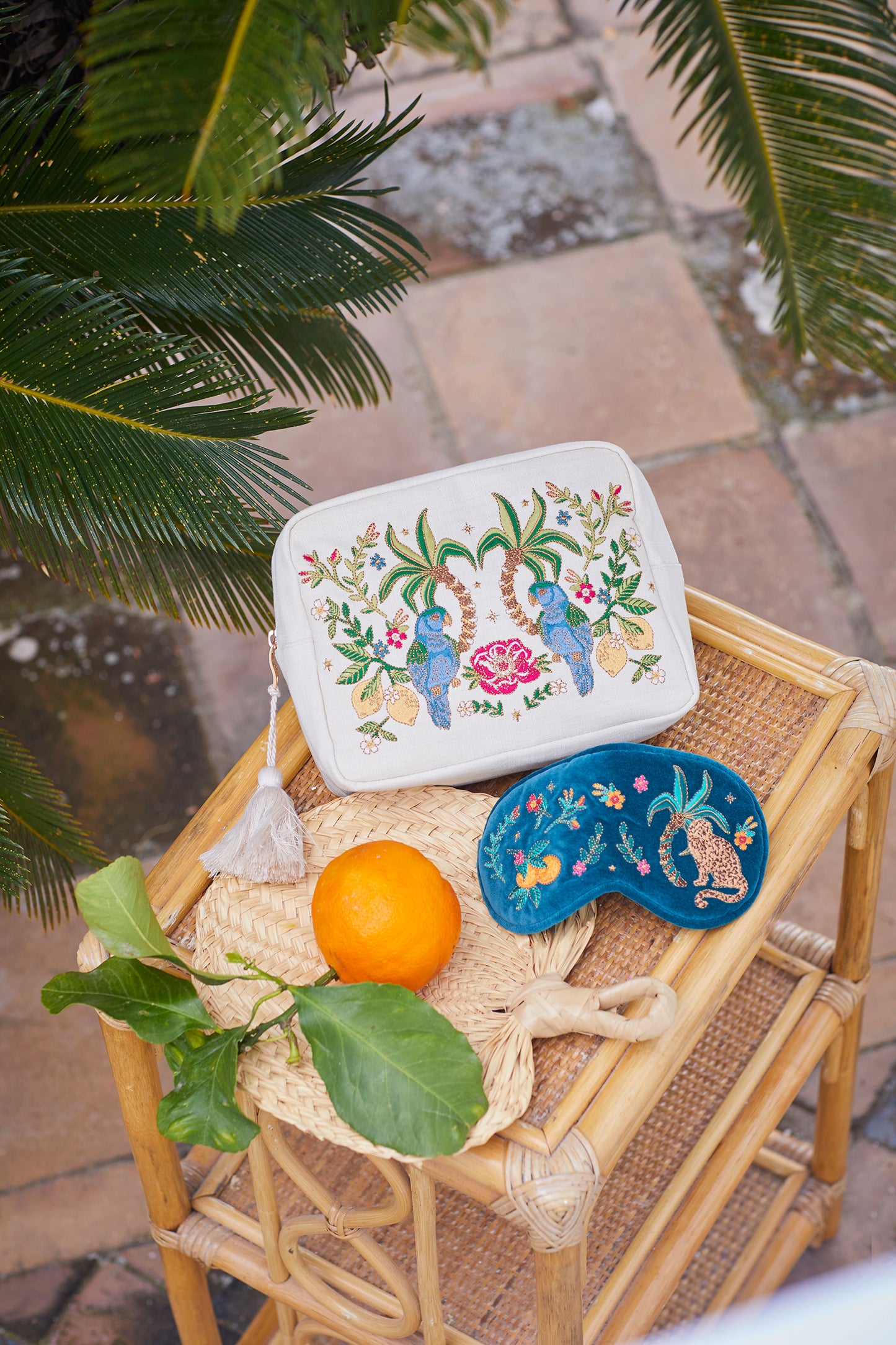 Tropical Parrot Wash Bag