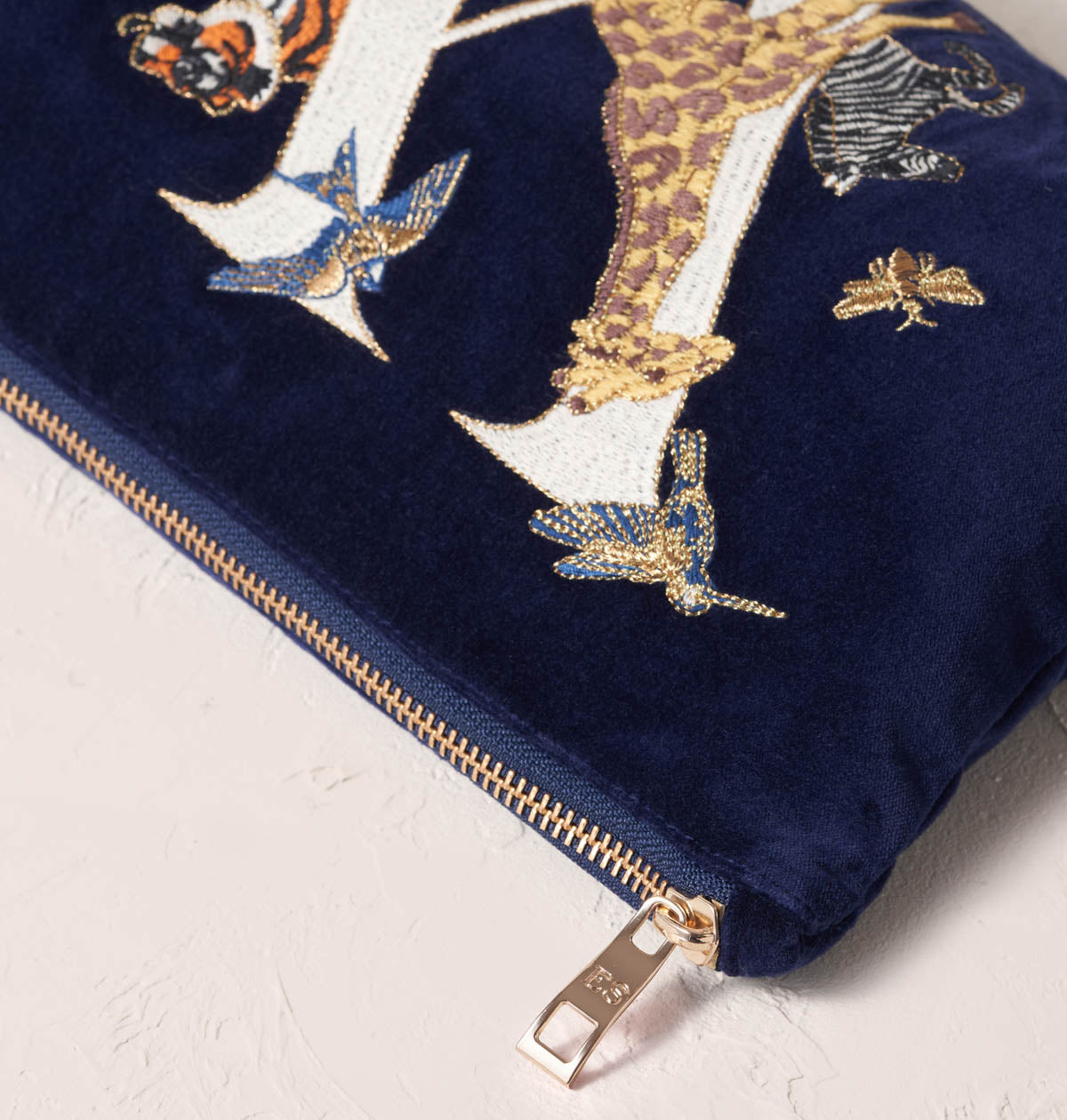 Alphabet Navy Everyday Pouch
