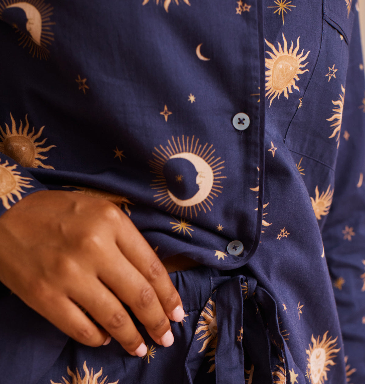 Cotton Sateen Celestial Pajamas