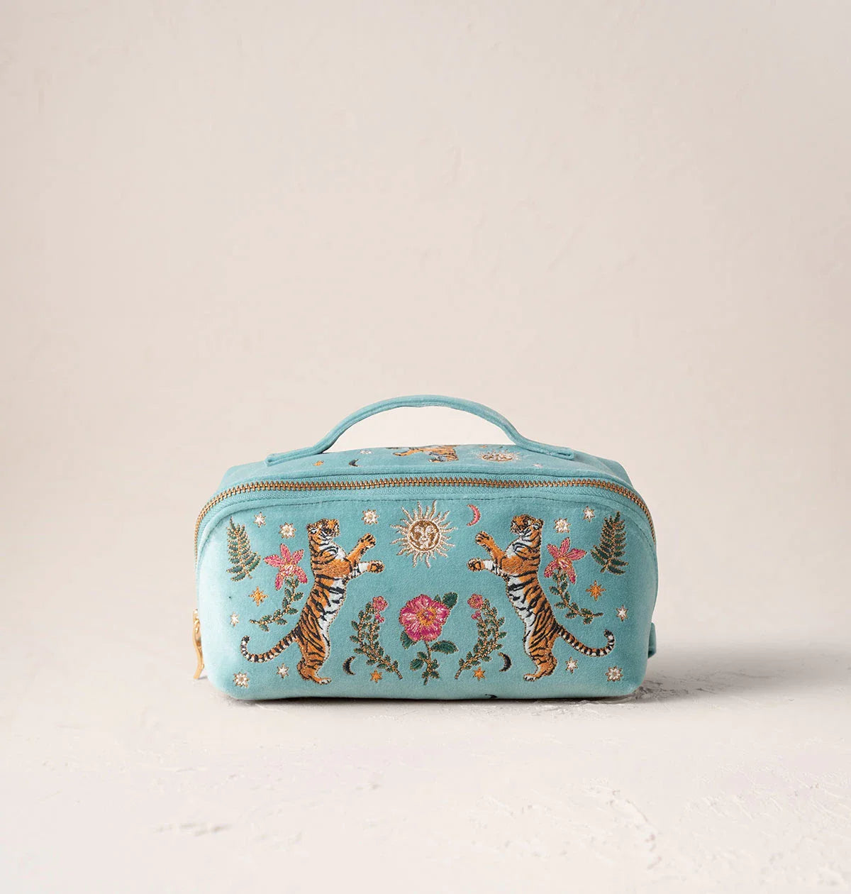 Celestial Tigers Open Flat Makeup Bag – Elizabeth Scarlett