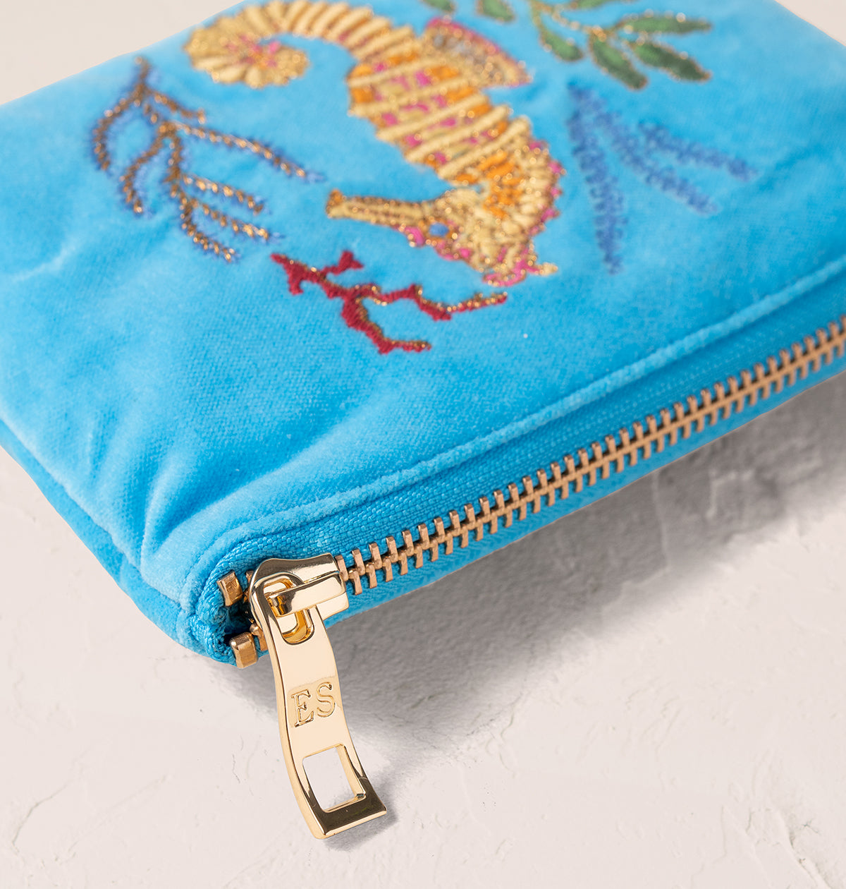 Coral Seahorse Coin Purse