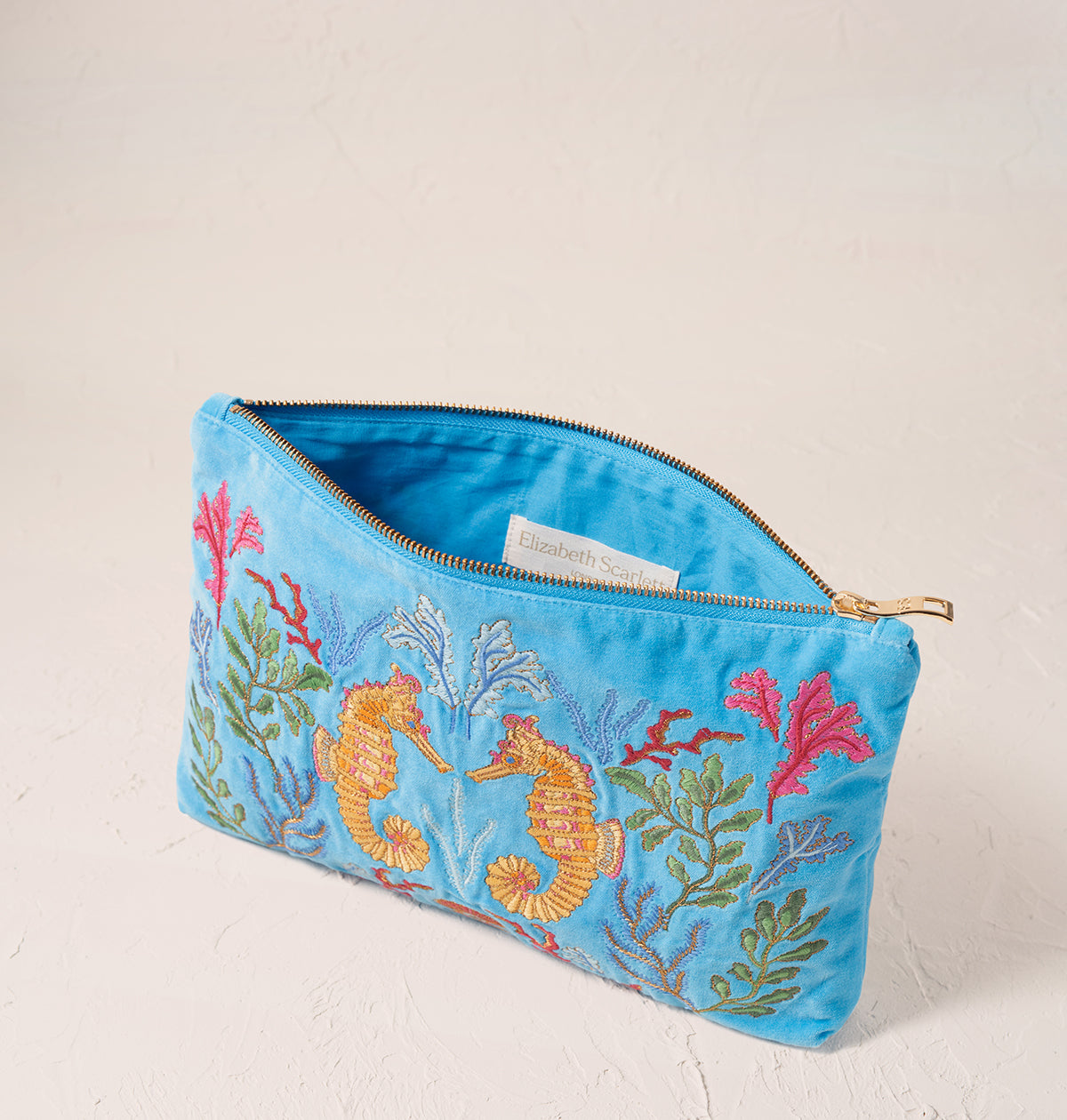 Coral Seahorse Everyday Pouch