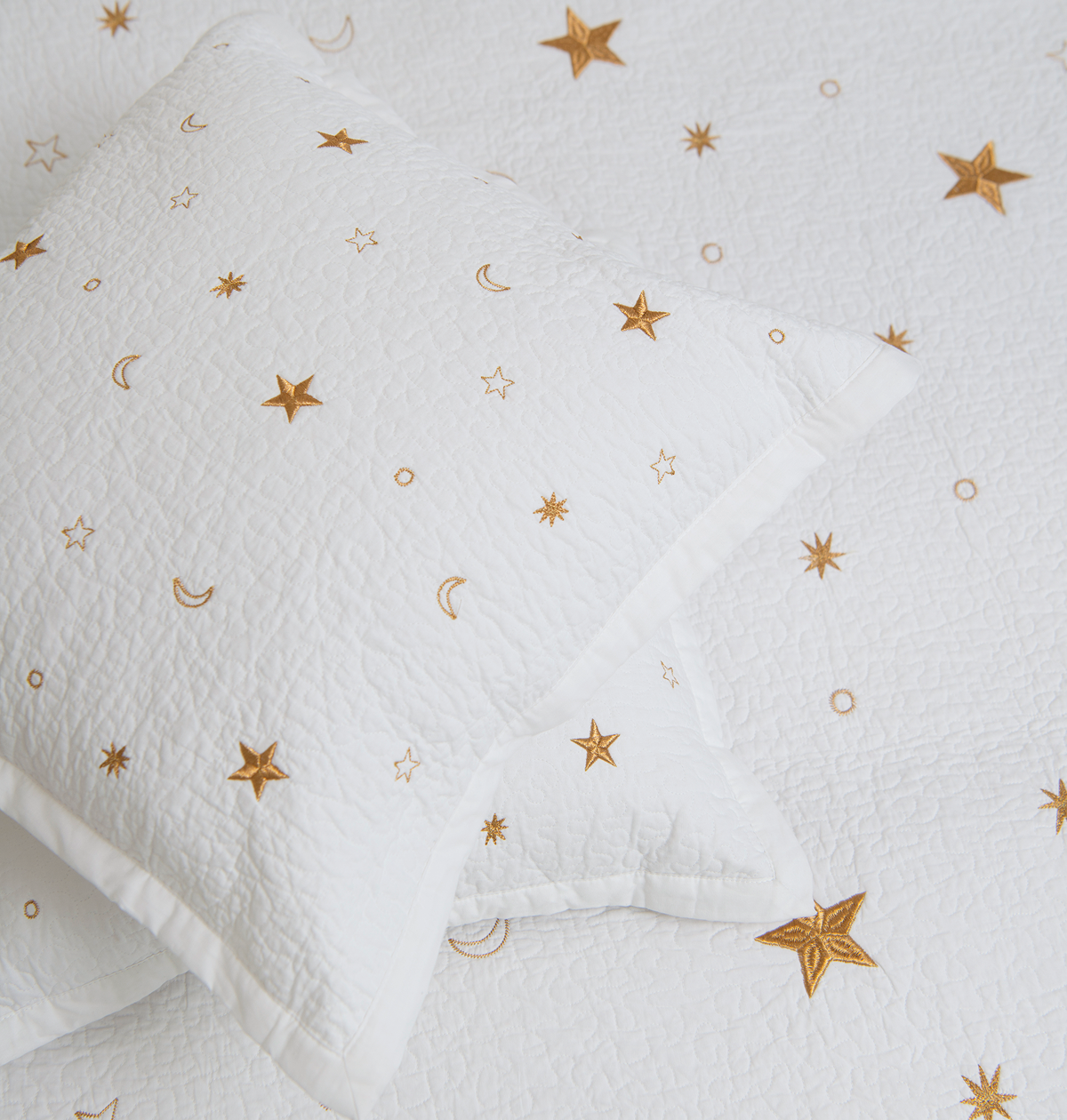 Constellations White Cotton Bedding
