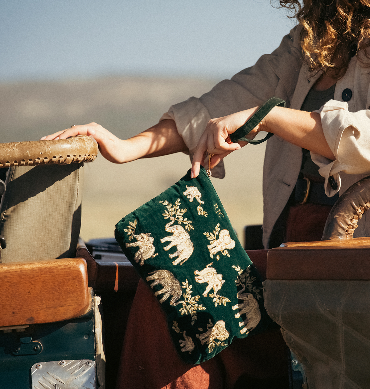 Elephant Herd Everyday Pouch