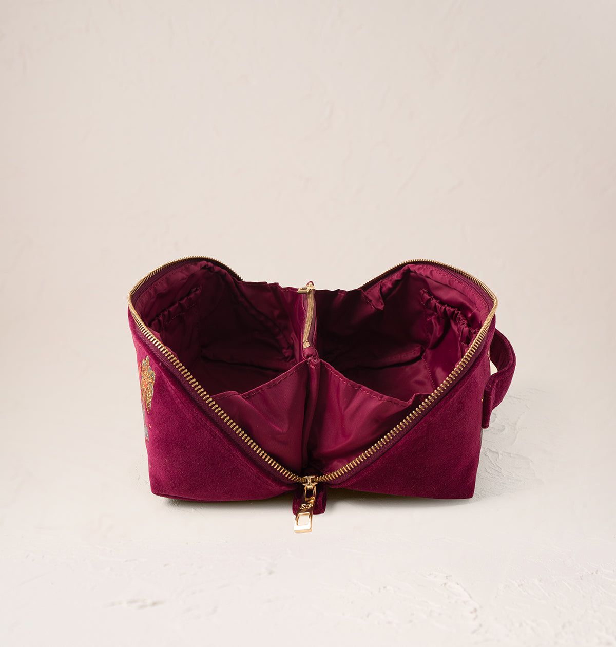 Enchanted Elephant Open Flat Makeup Bag