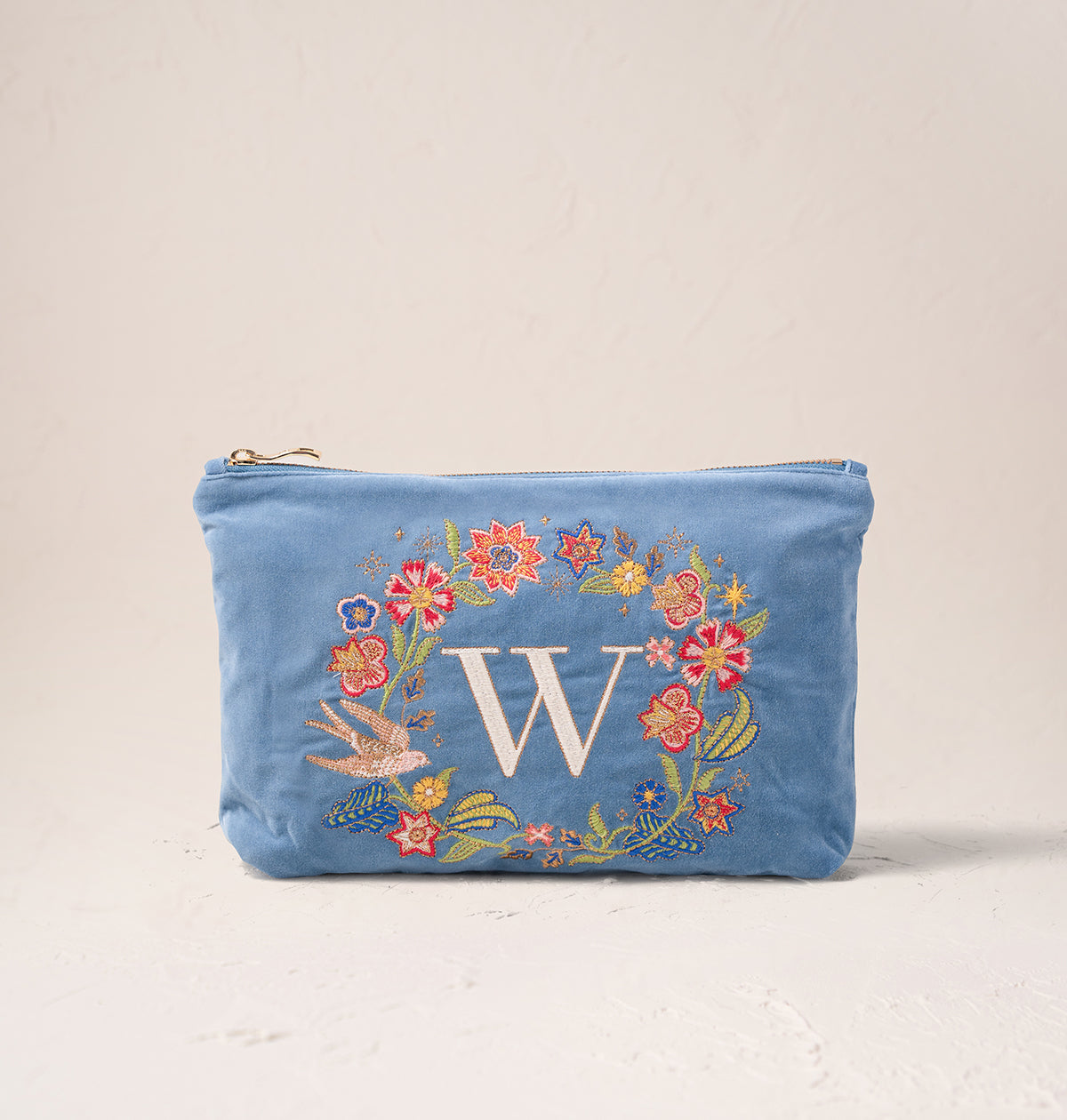 Floral Alphabet Everyday Pouch
