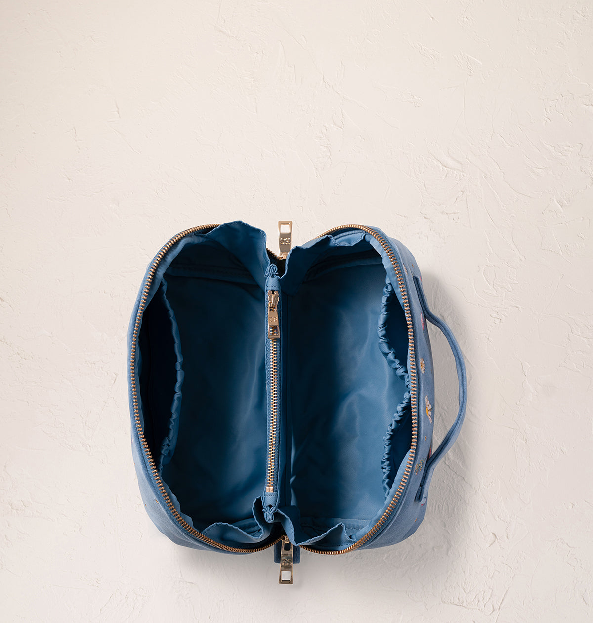 Swan Garden Open Flat Makeup Bag