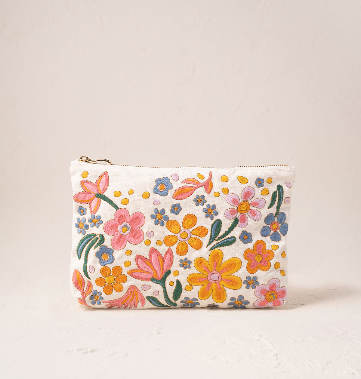 Elizabeth Scarlett 花柄ポーチ Elizabeth Scarlett Cherry Blossom Mini Pouch | Blue | Black