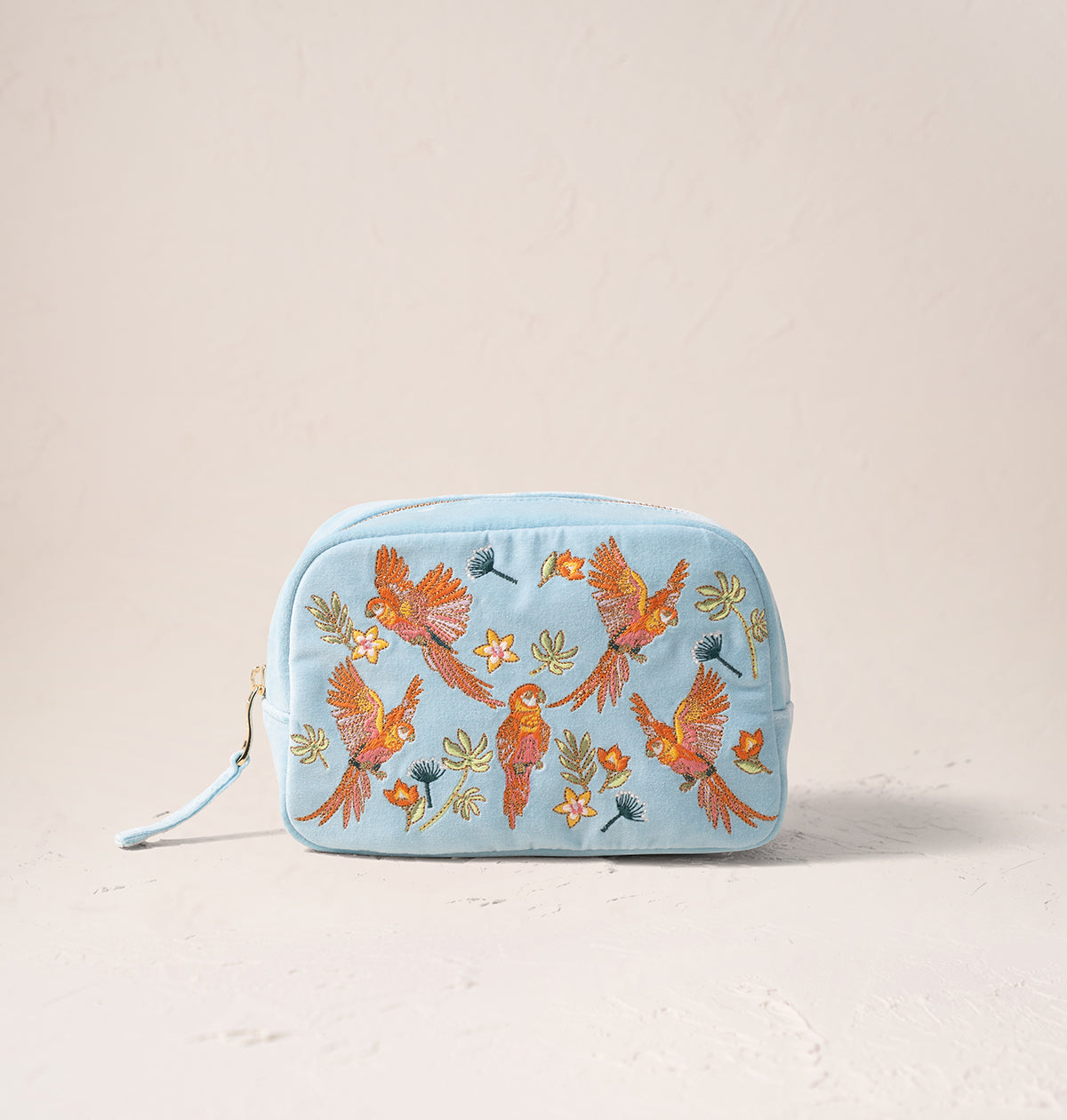 Flying Parrots Makeup Bag