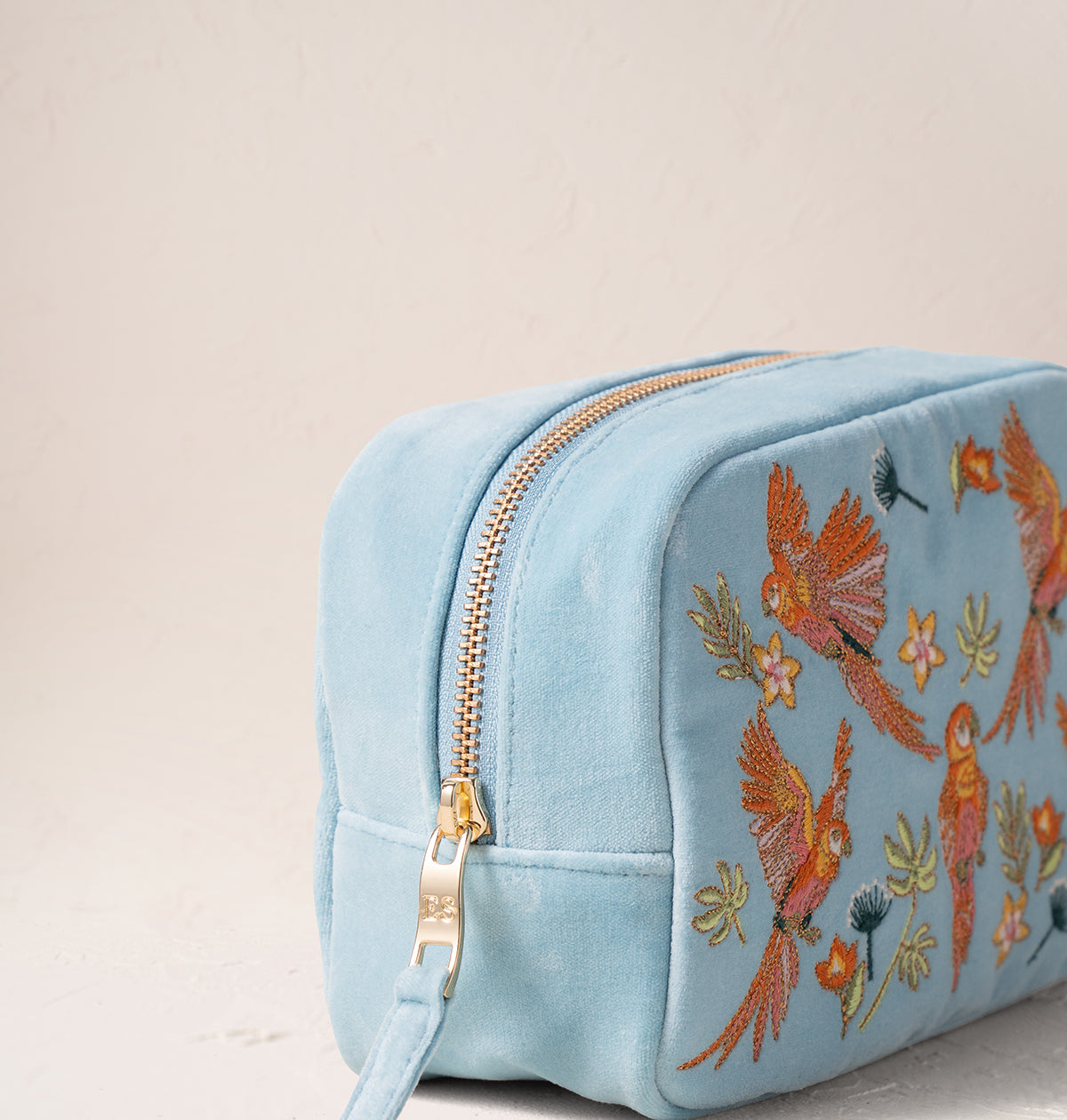 Flying Parrots Makeup Bag