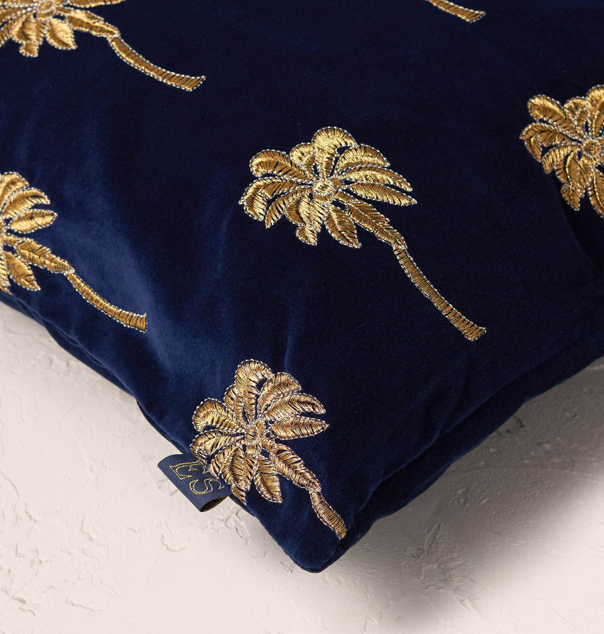 Gold Palm Cushion Cover