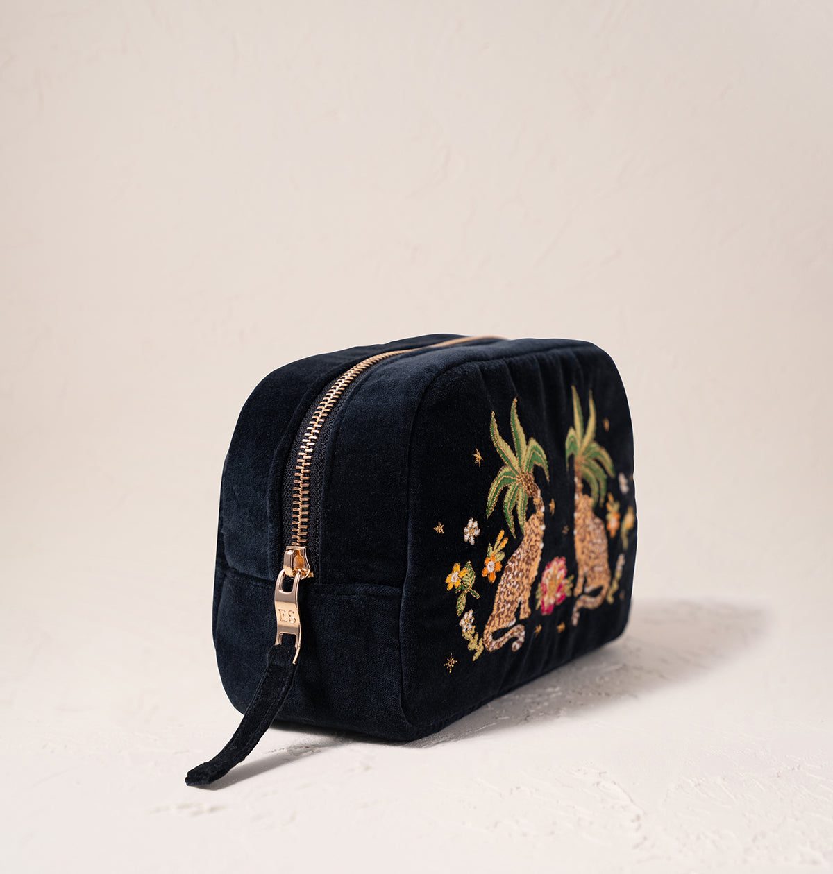 Tropical Jaguar Makeup Bag