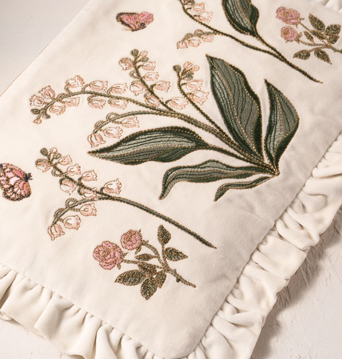 Lily of the Valley Frill Pouch