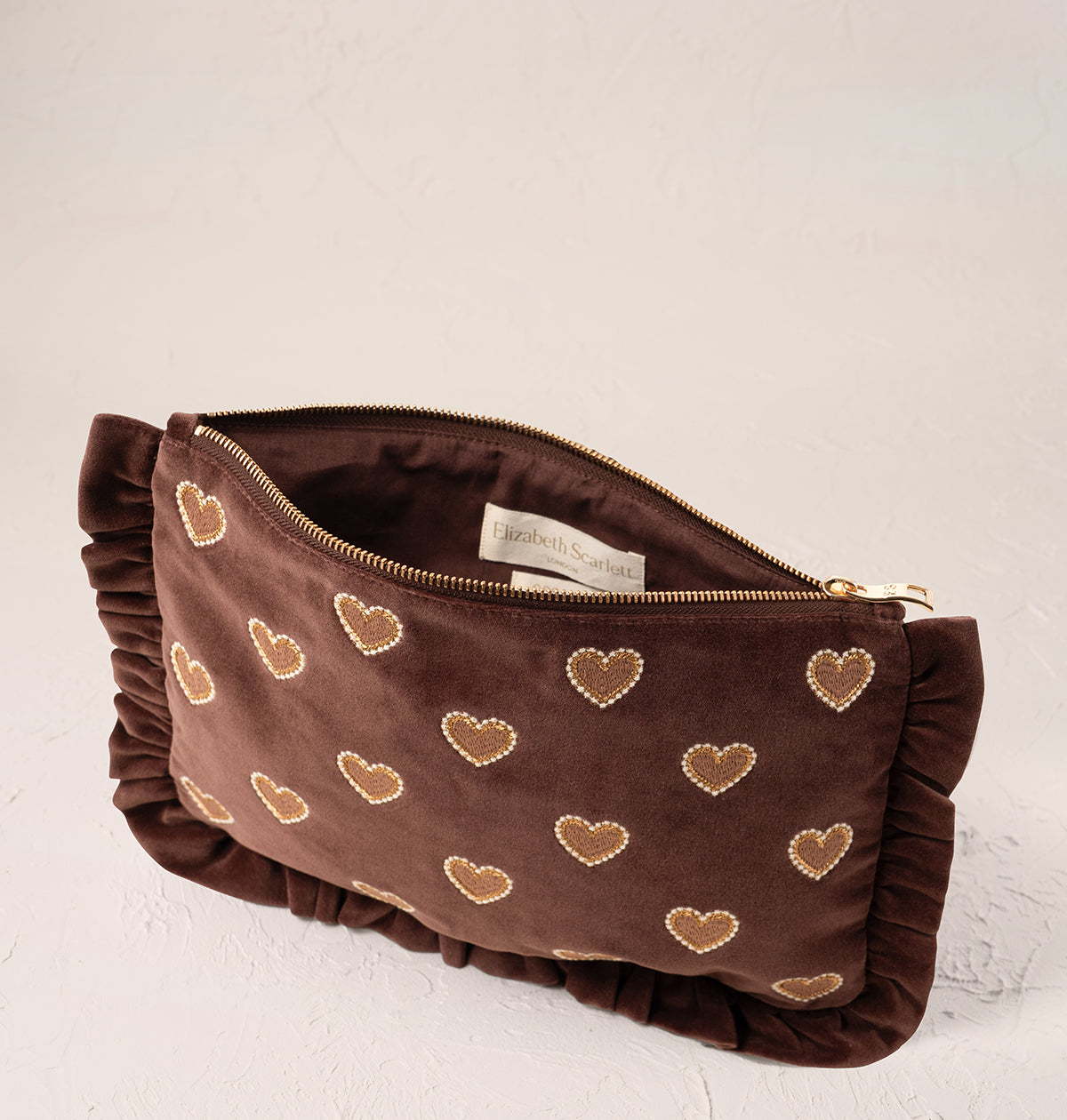 Love Hearts Frill Pouch