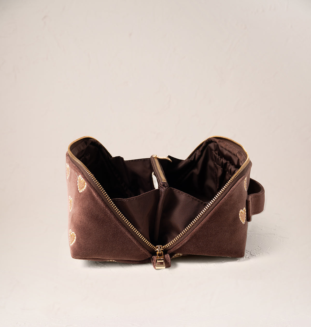 Love Hearts Open Flat Makeup Bag