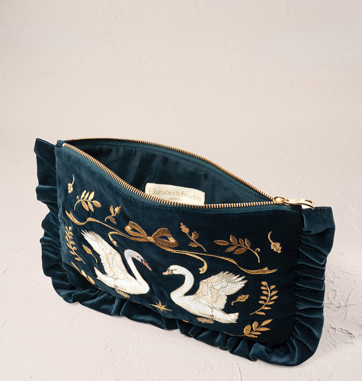 Majestic Swans Frill Pouch