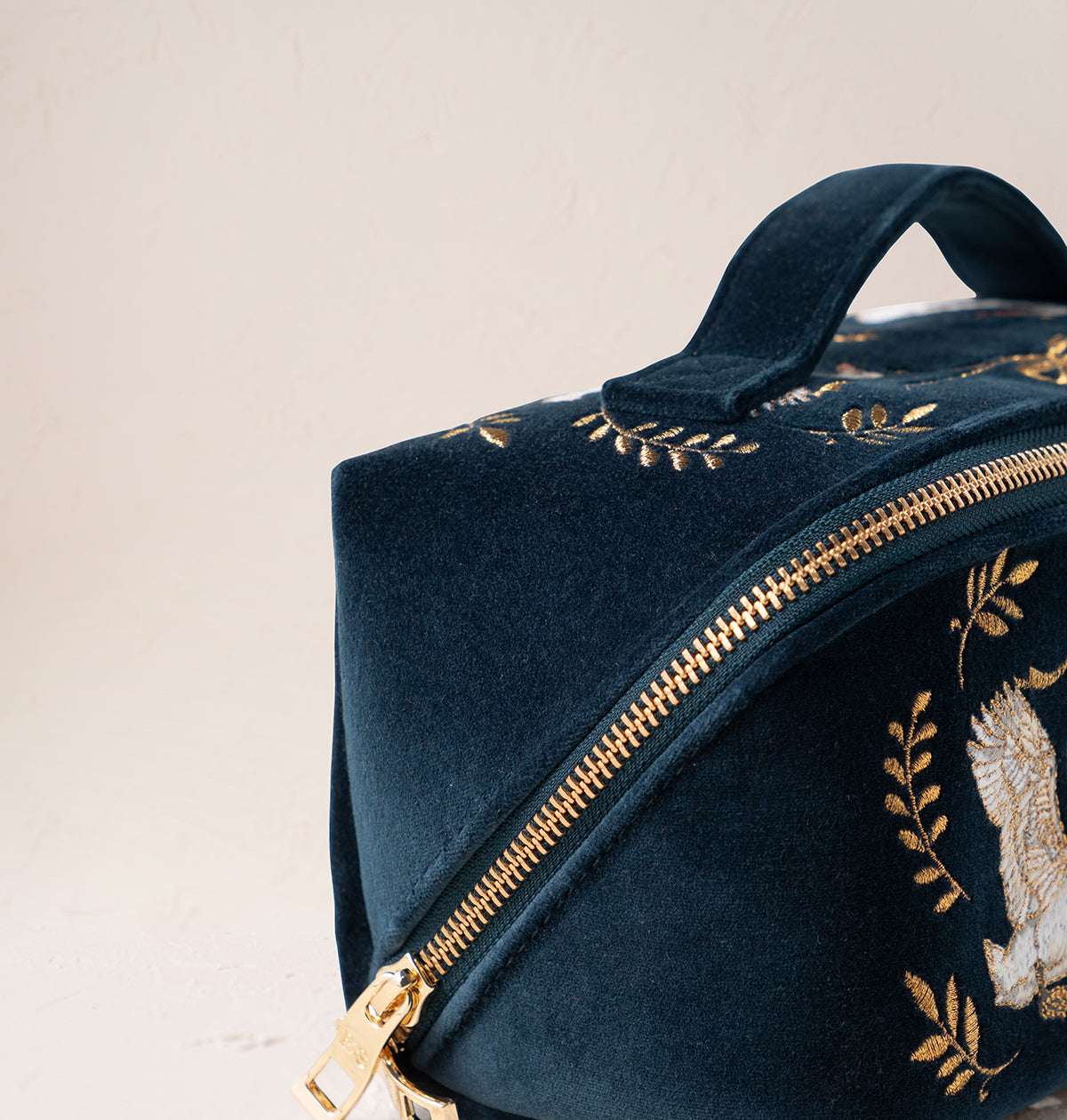 Majestic Swans Open Flat Makeup Bag