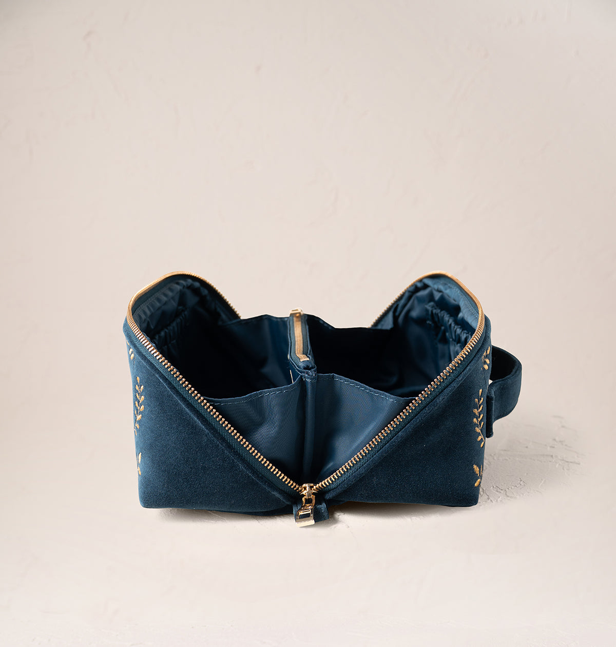 Majestic Swans Open Flat Makeup Bag