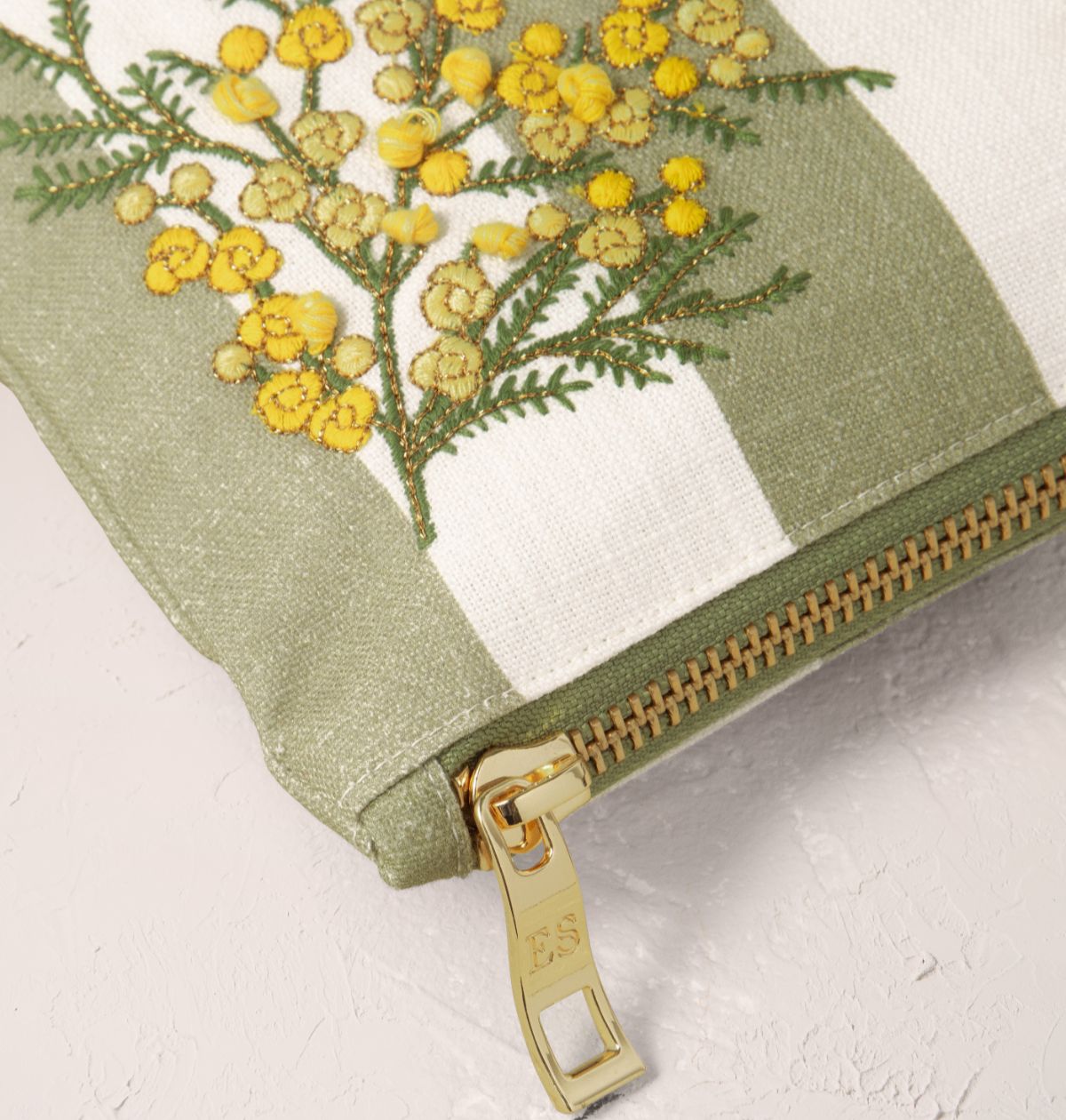 Mimosa Stripe Printed Everyday Pouch