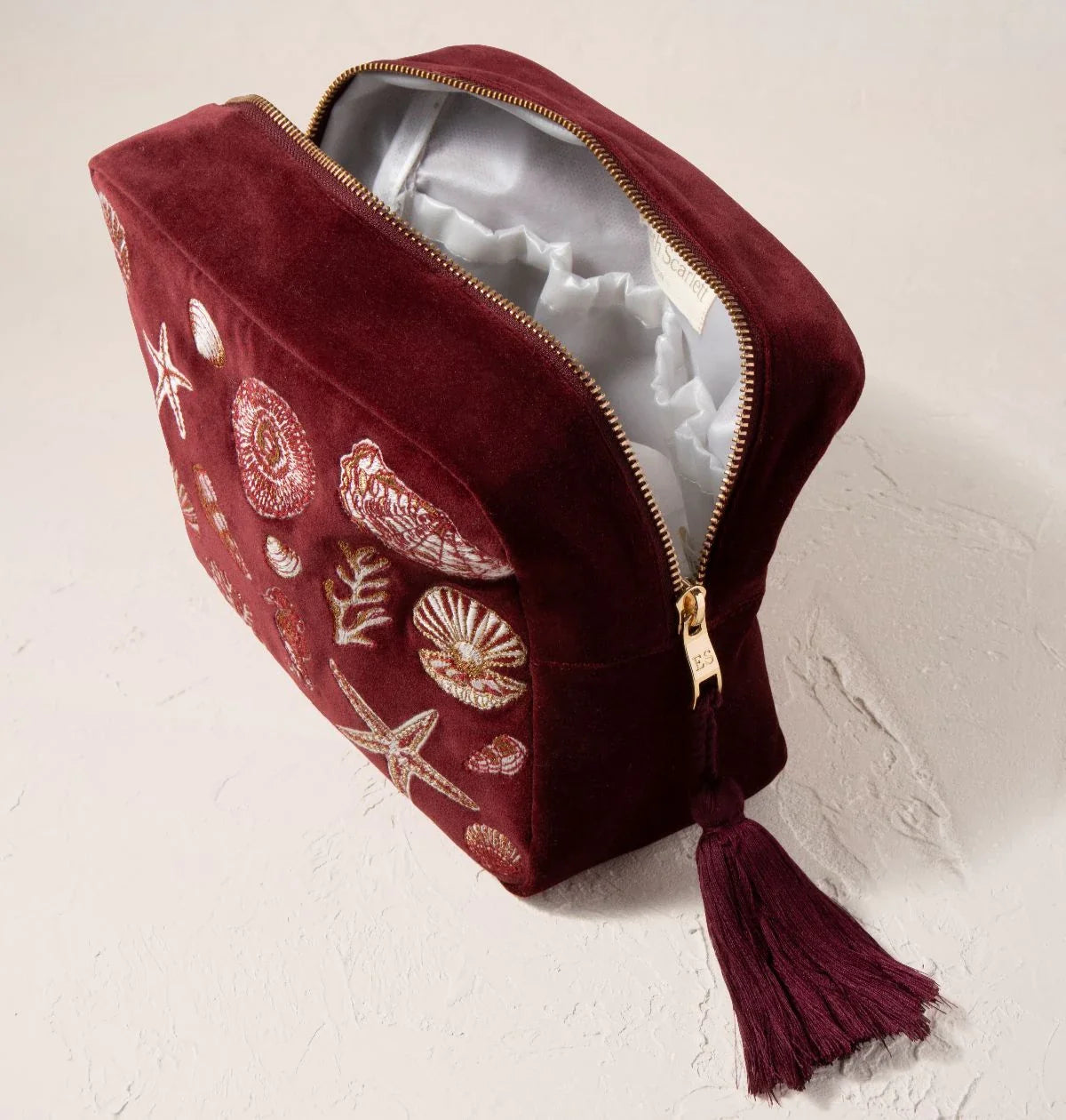 Ocean Treasures Velvet Wash Bag