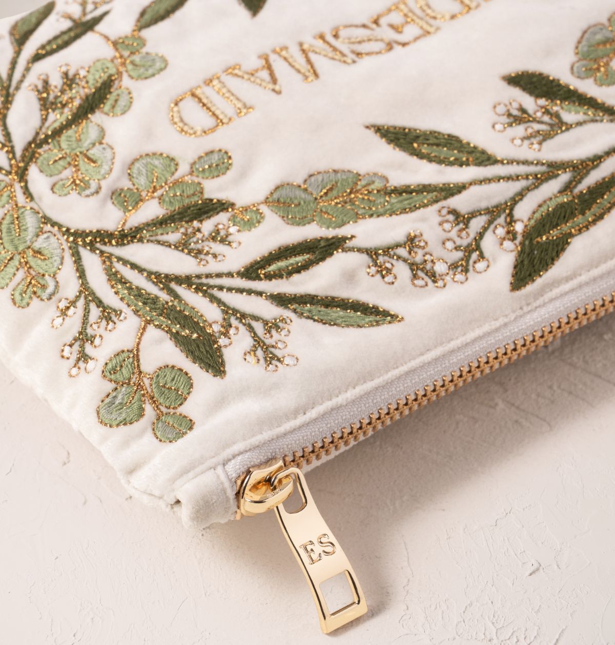 Olive Branch Bridesmaid Mini Pouch