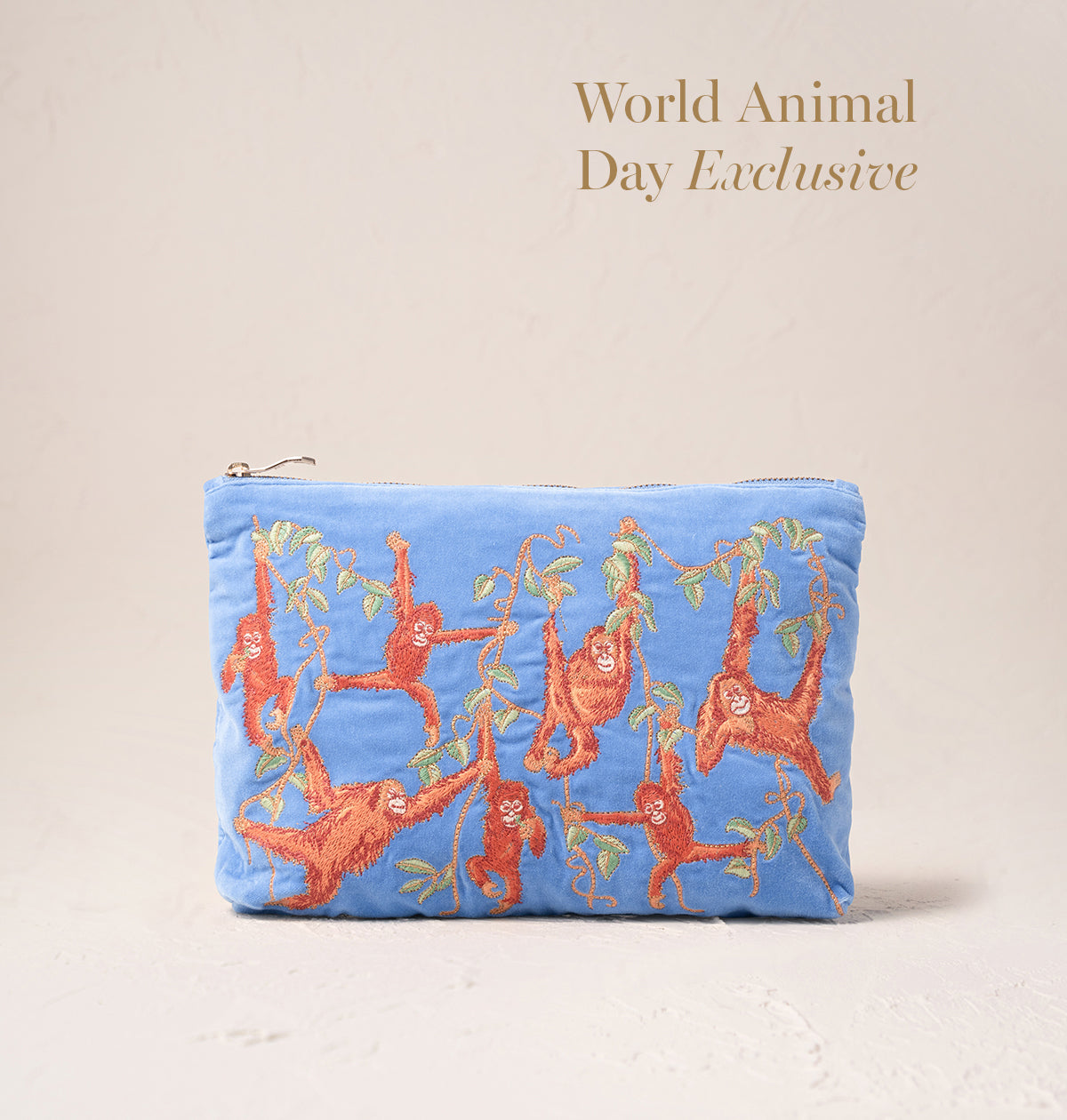 【送料関税込】Elizabeth Scarlett/ Whale Open Flat Makeup Bag Elizabeth Scarlett Turtle Conservation Marine Navy Velvet