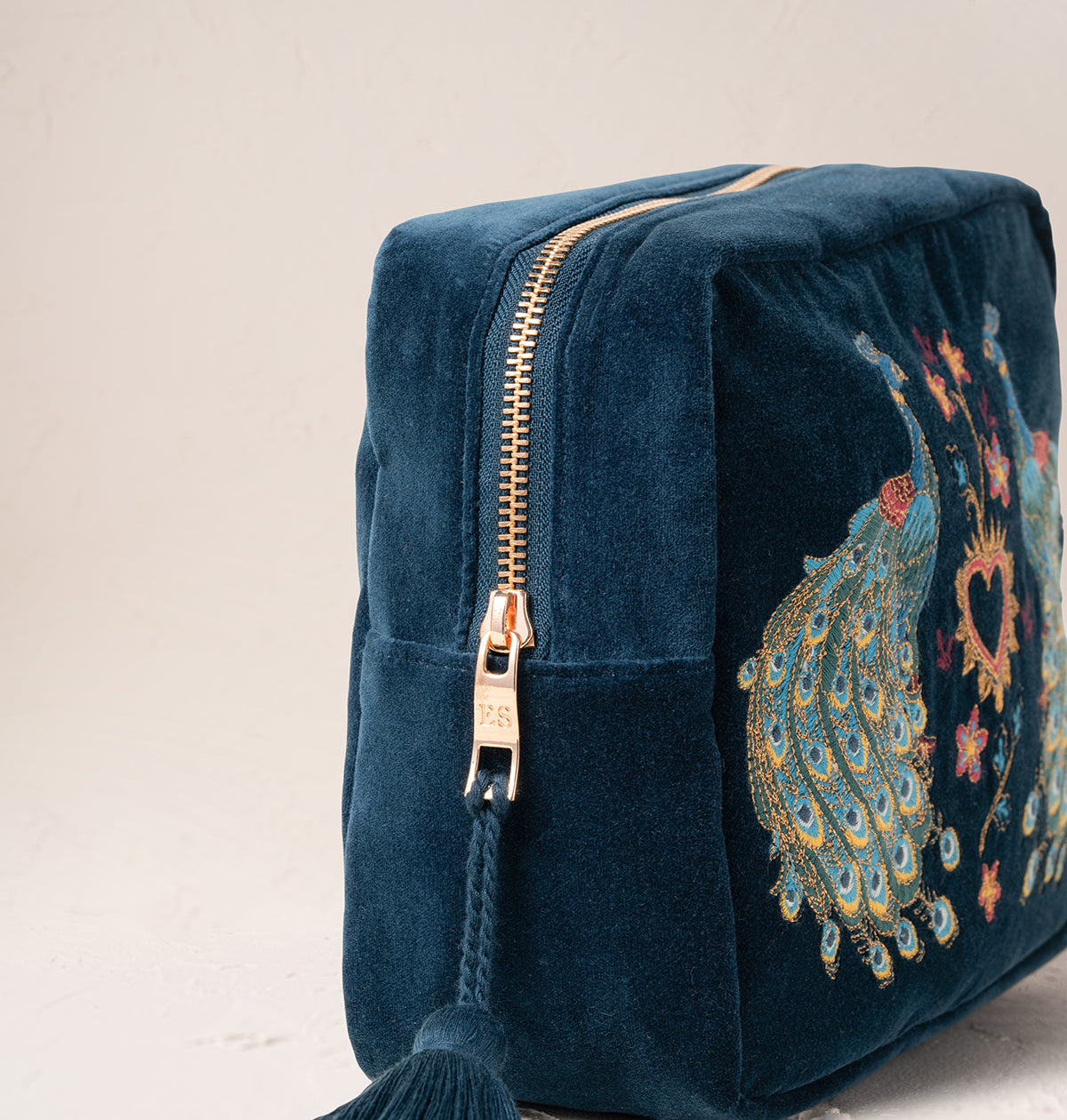 Peacock Floral Wash Bag