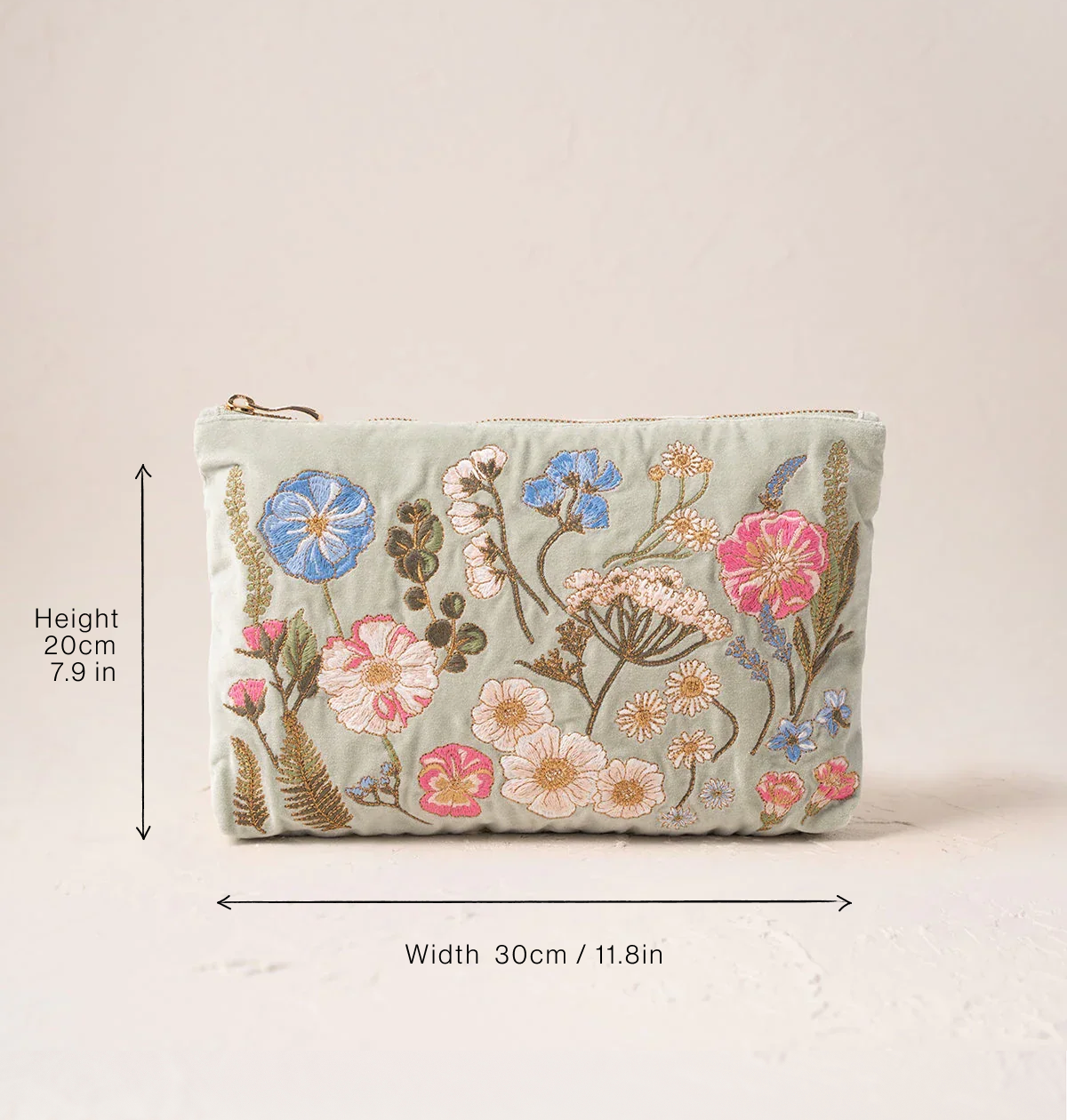 Pressed Flowers Everyday Pouch