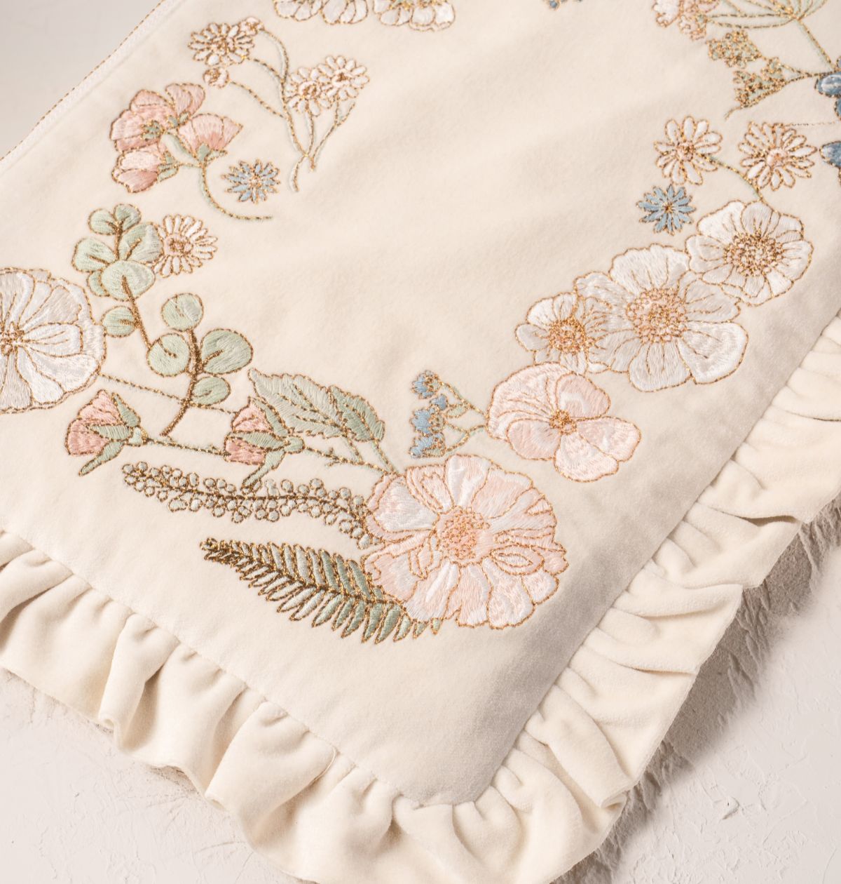 Pressed Flowers Full Name Everyday Pouch