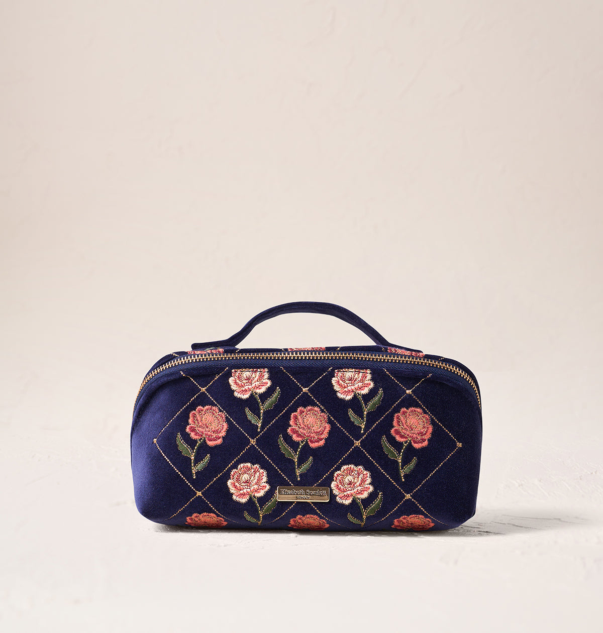 Rose Open Flat Makeup Bag