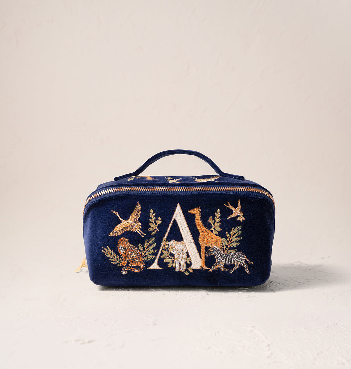 Safari Alphabet Open Flat Makeup Bag