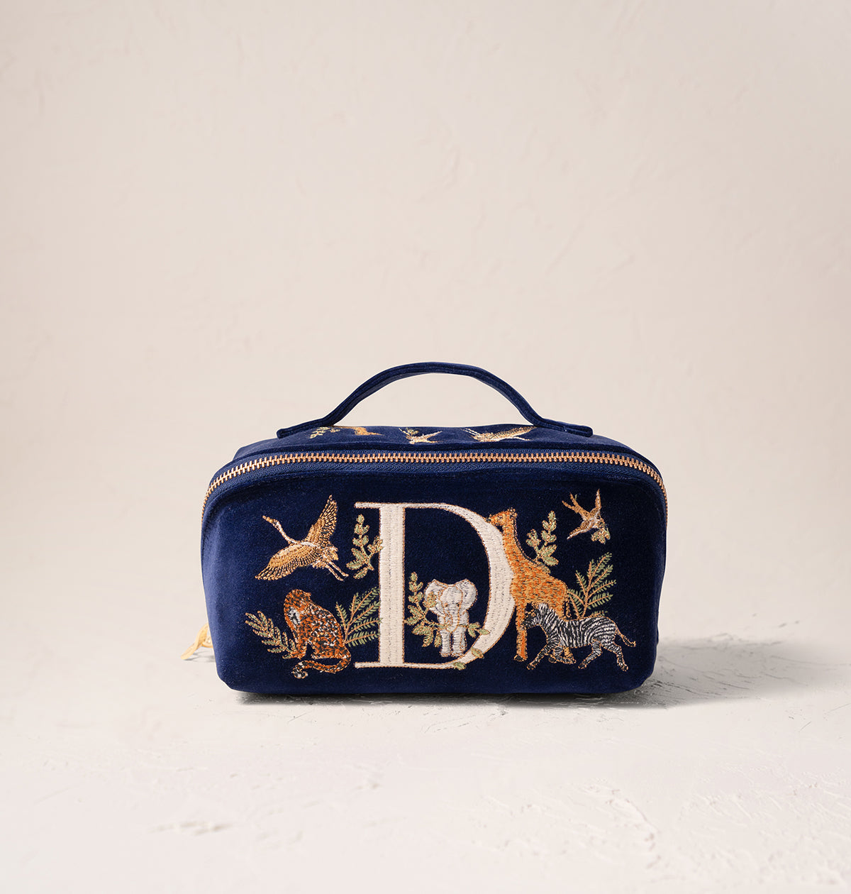 Safari Alphabet Open Flat Makeup Bag