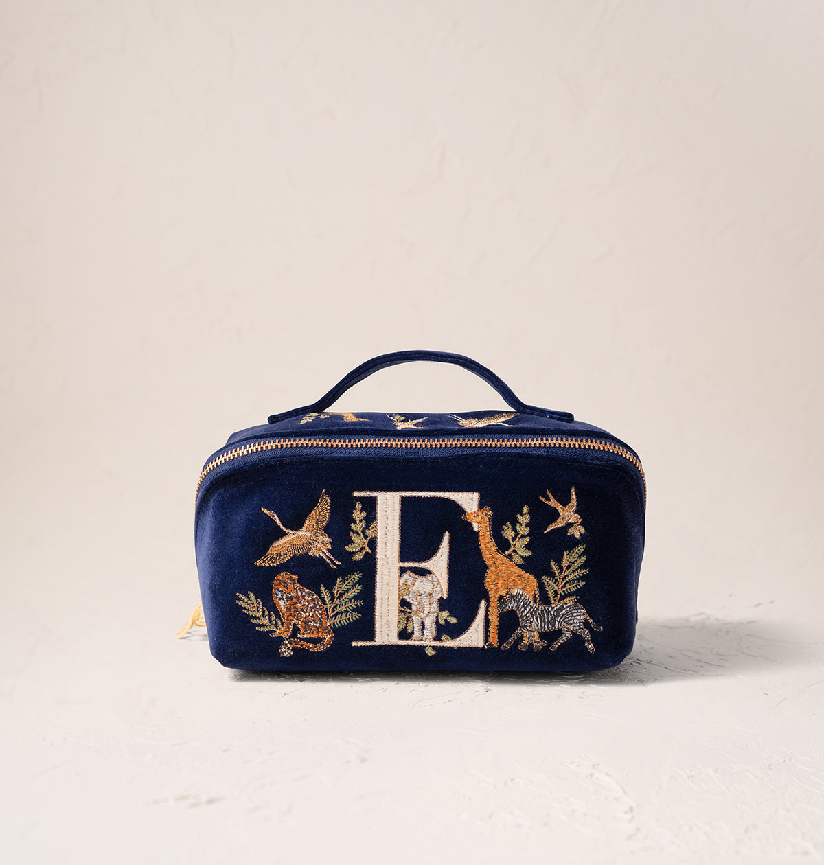 Safari Alphabet Open Flat Makeup Bag