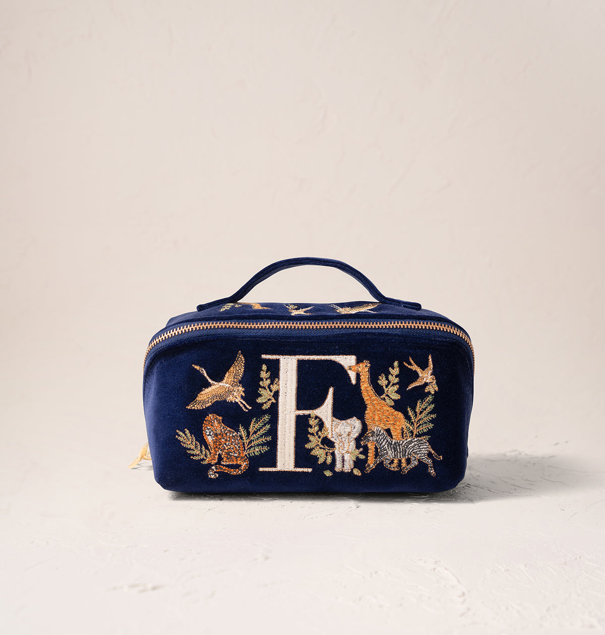 Safari Alphabet Open Flat Makeup Bag