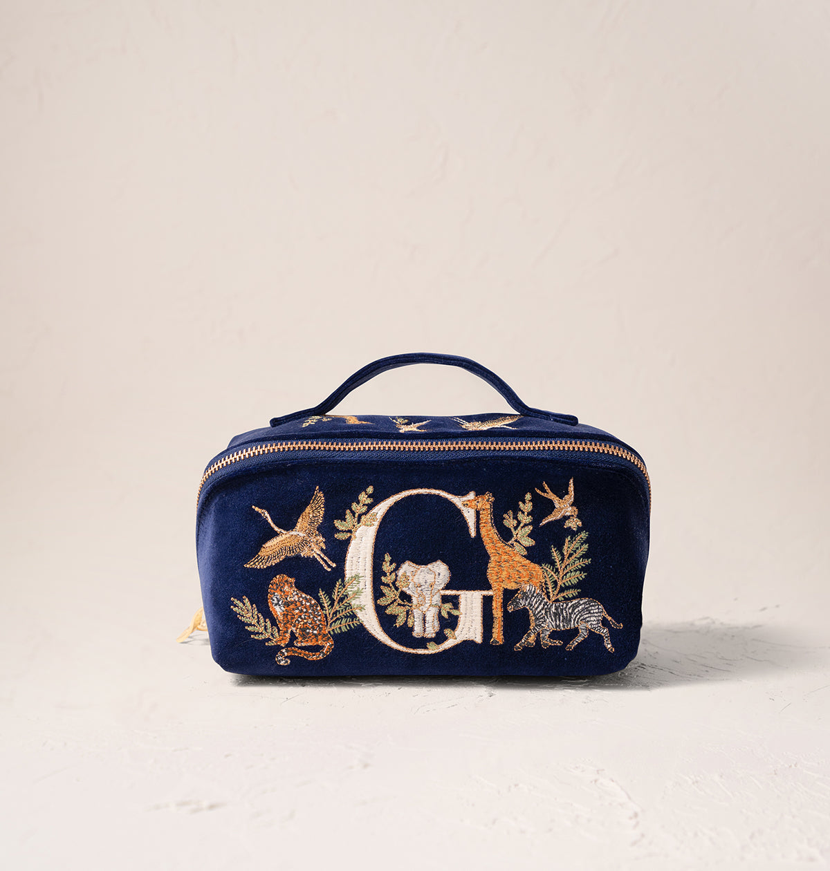 Safari Alphabet Open Flat Makeup Bag
