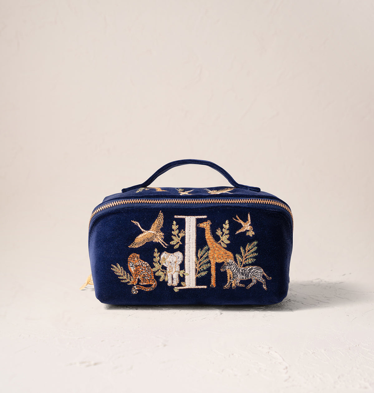 Safari Alphabet Open Flat Makeup Bag