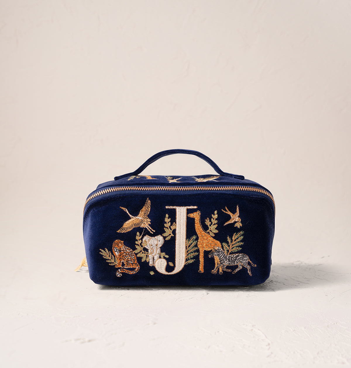 Safari Alphabet Open Flat Makeup Bag
