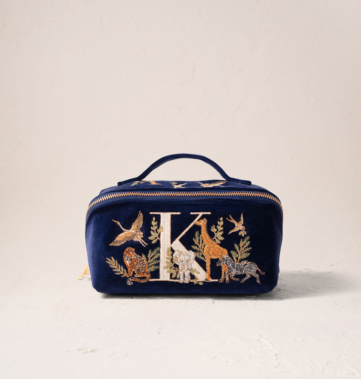 Safari Alphabet Open Flat Makeup Bag