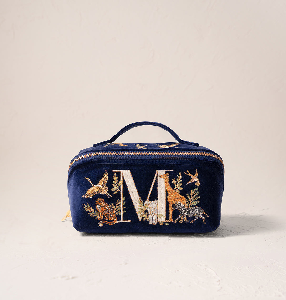 Safari Alphabet Open Flat Makeup Bag