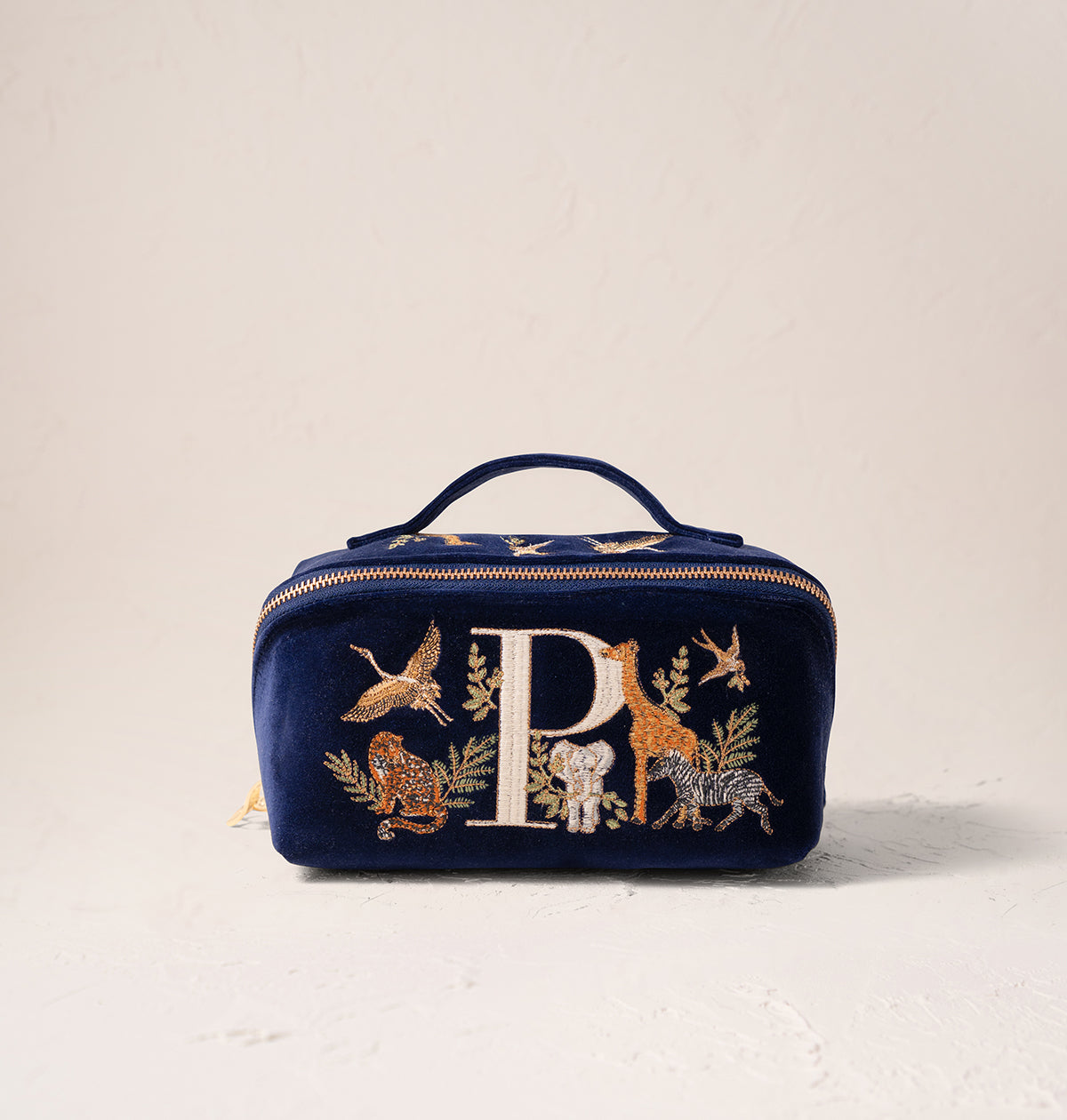 Safari Alphabet Open Flat Makeup Bag