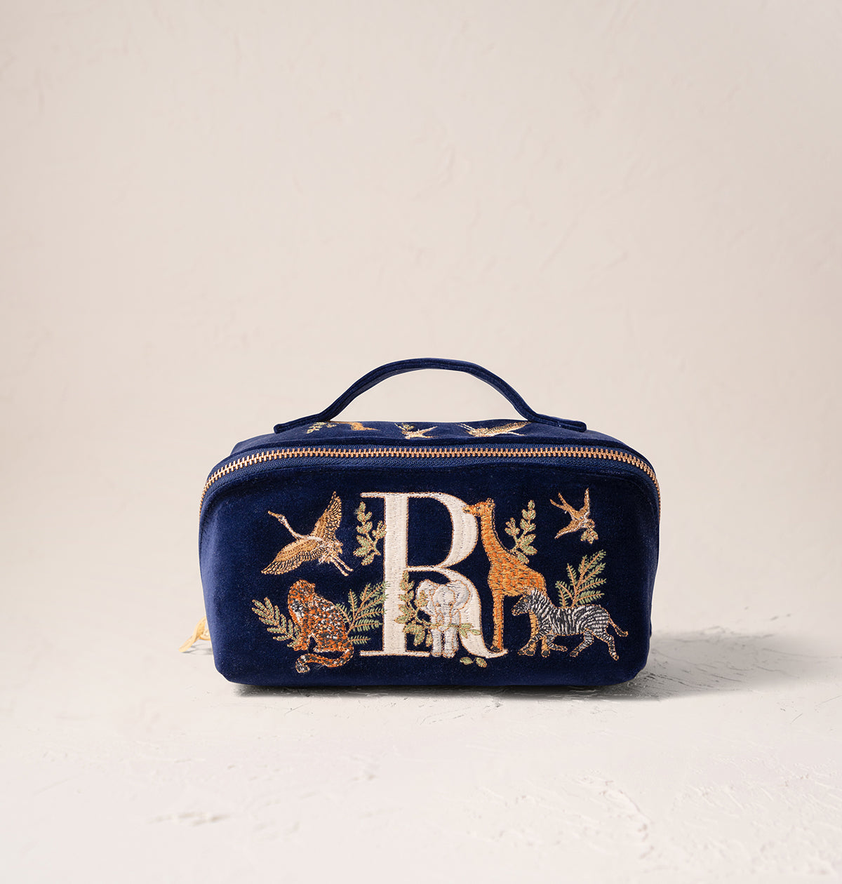 Safari Alphabet Open Flat Makeup Bag