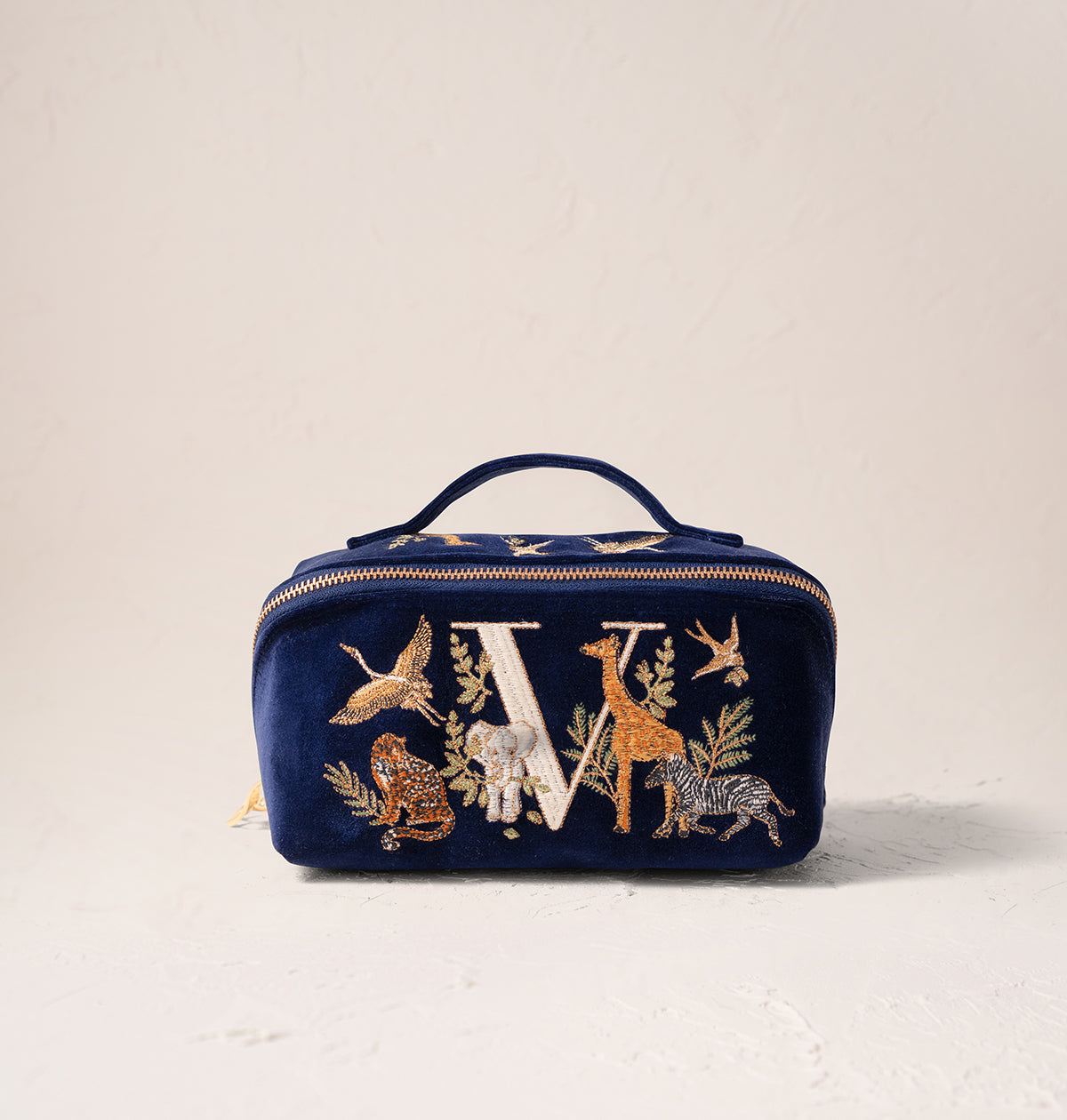 Safari Alphabet Open Flat Makeup Bag