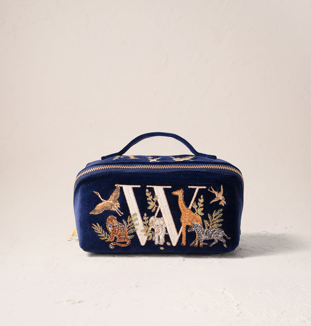 Safari Alphabet Open Flat Makeup Bag