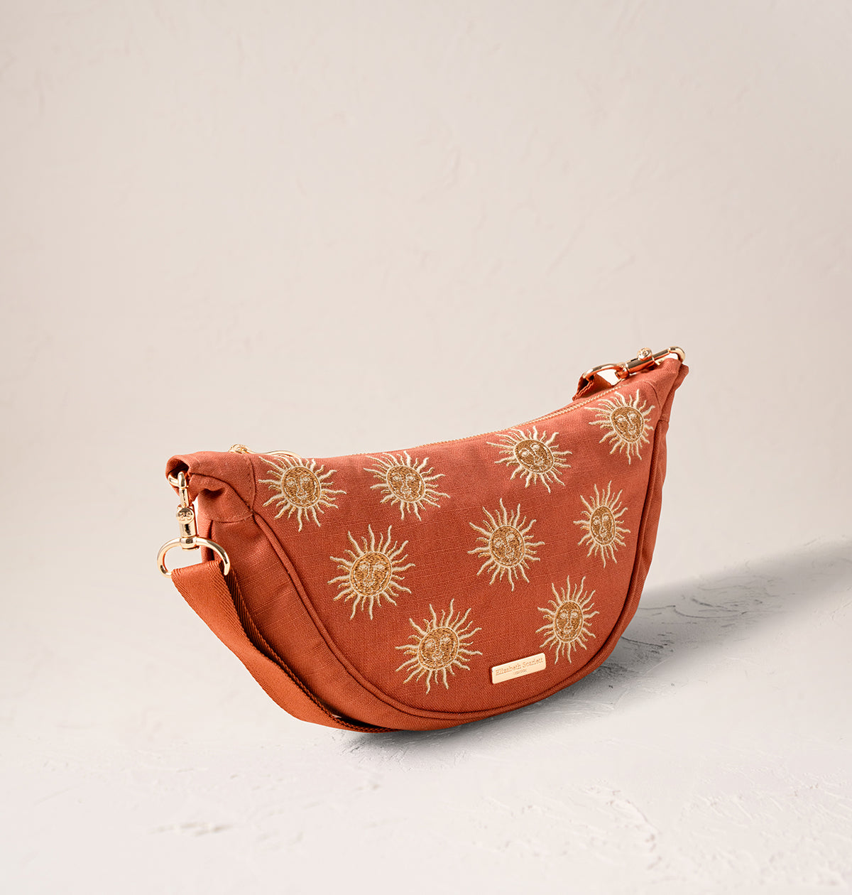 Merbaa Sunset Serenade Sling Bag - Hand-Tooled Cowhide Leather Crossbody Backpack, Unisex