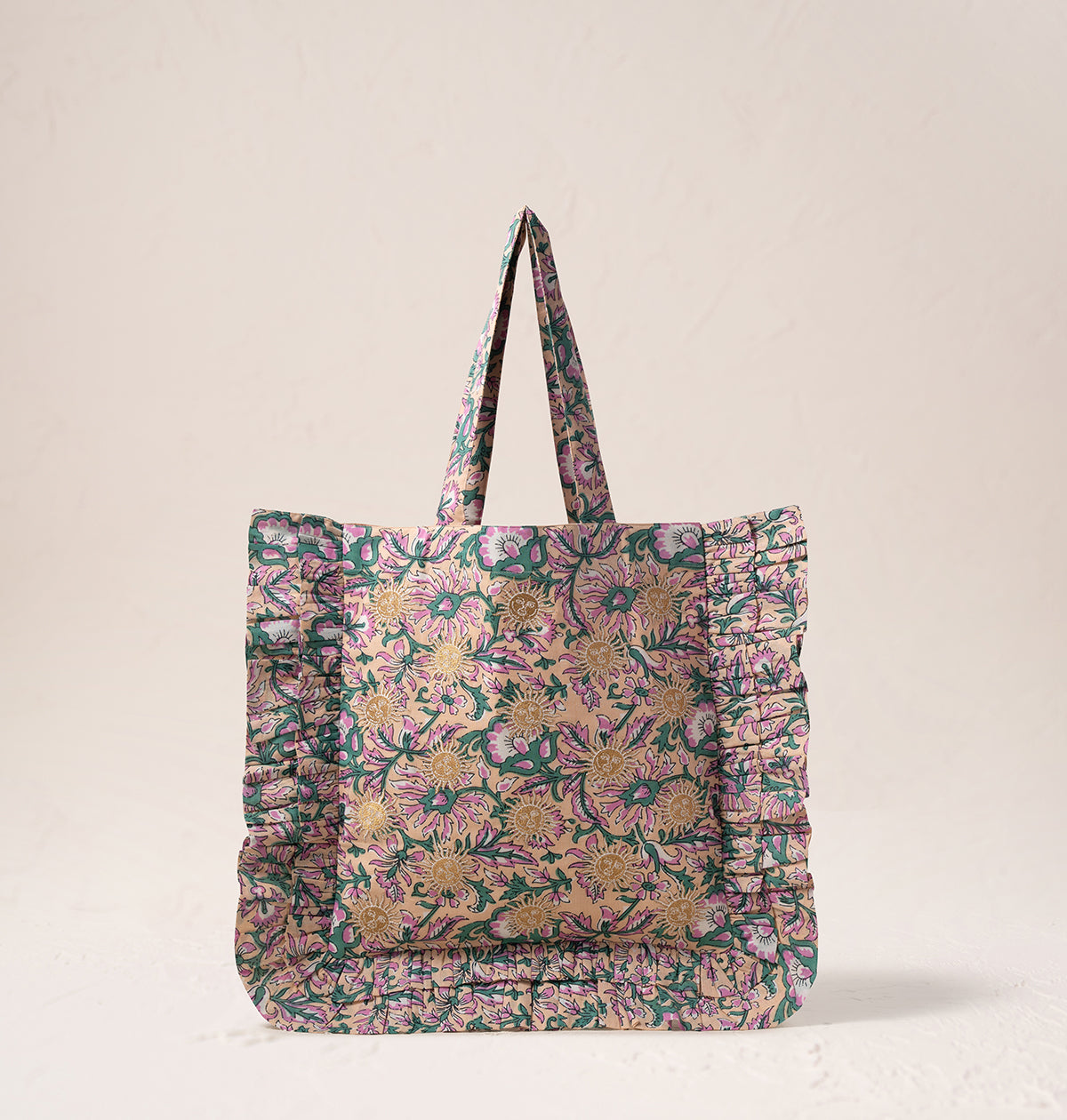 Sun Goddess Cotton Rebirth Frill Tote