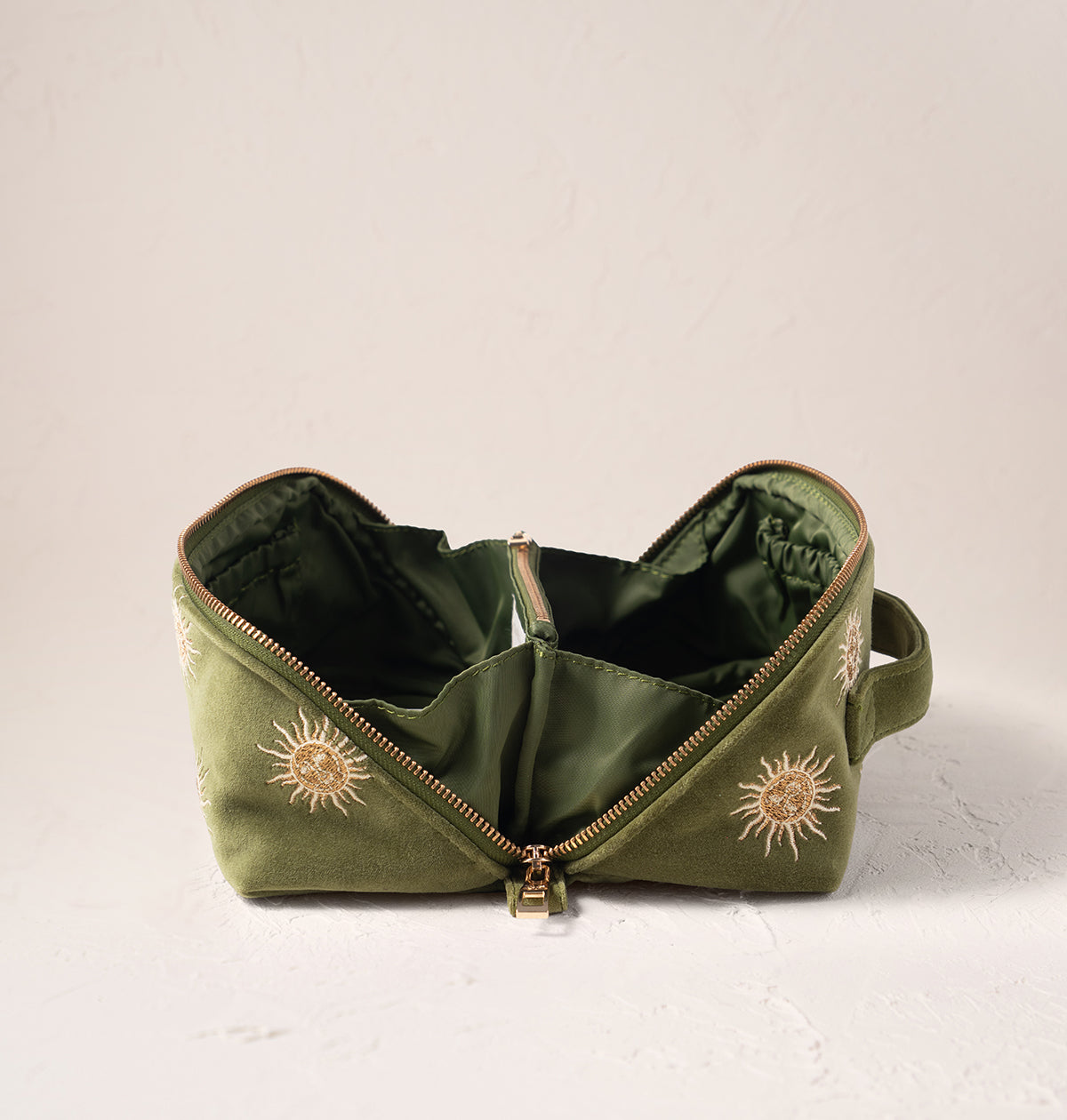 Sun Goddess Open Flat Makeup Bag