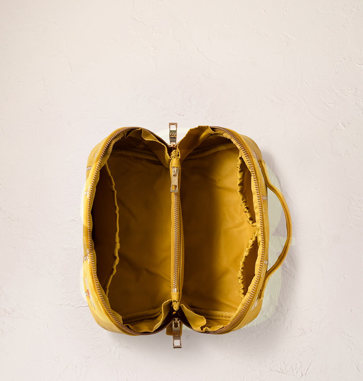 Sunrise Palms Open Flat Makeup Bag