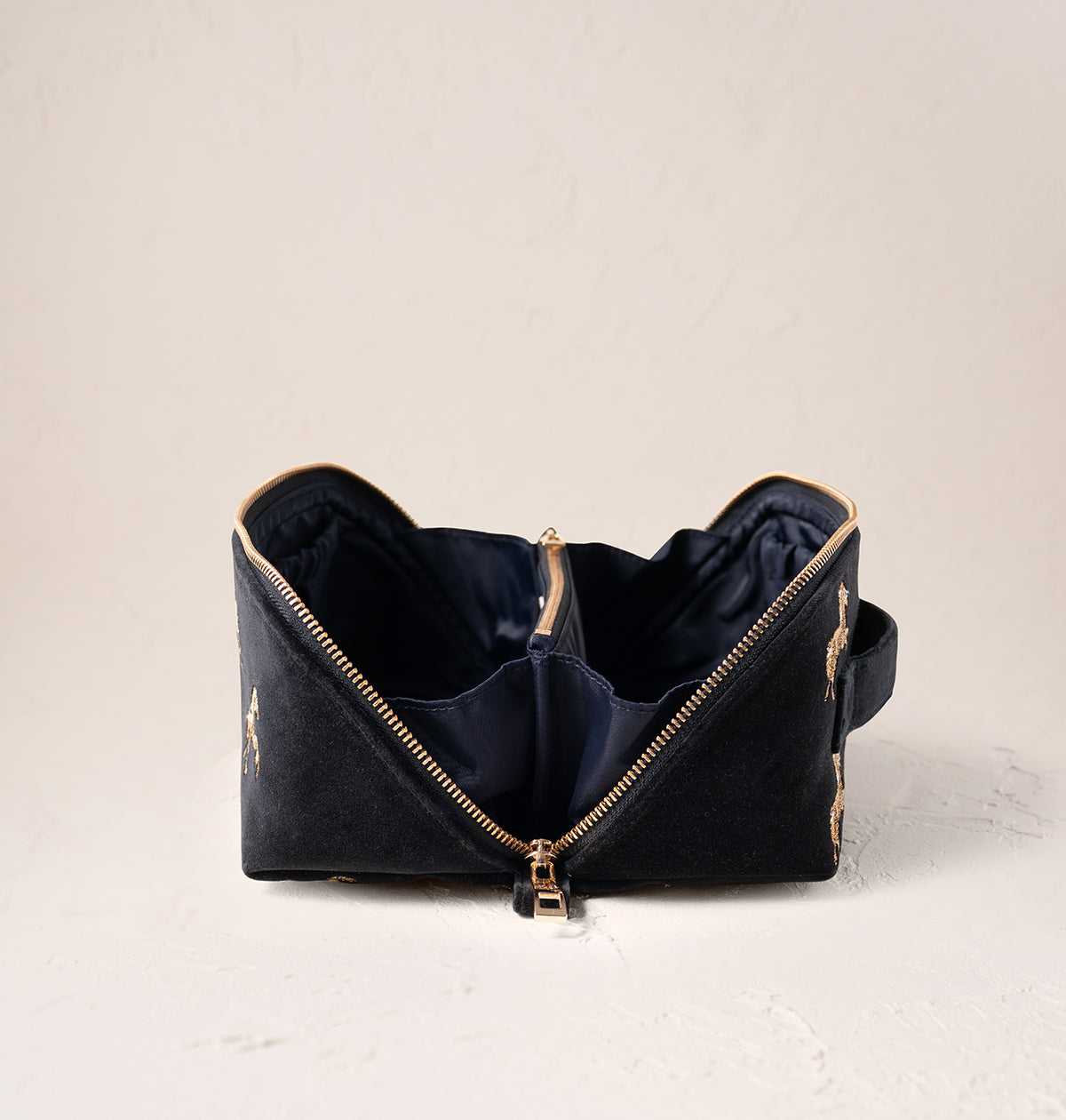 Wild Horses Open Flat Makeup Bag