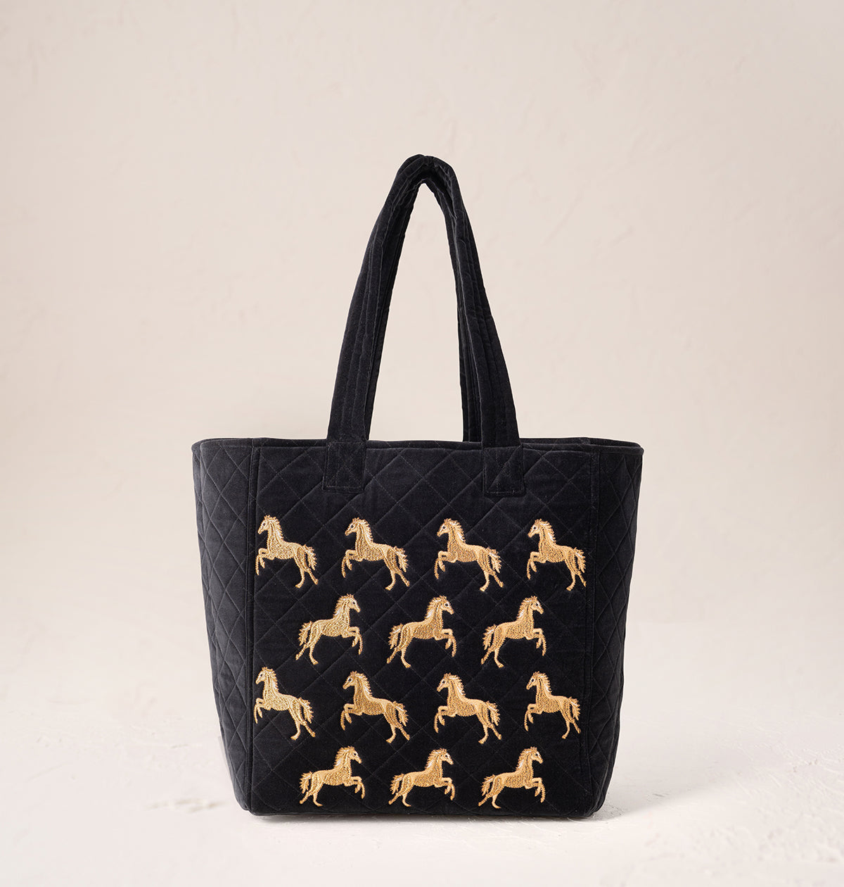 Wild Horses Velvet Tote